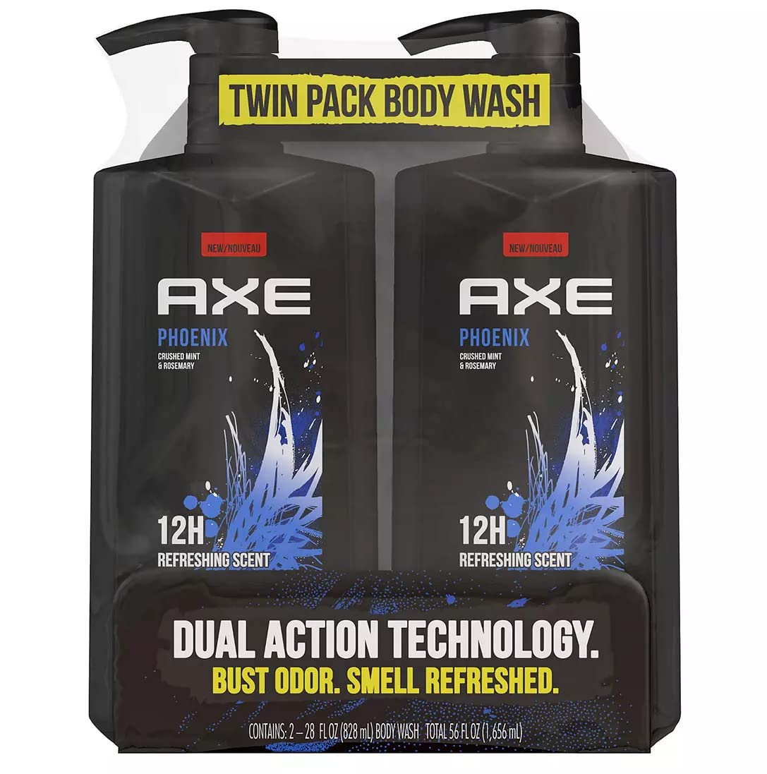 AXE Body Wash for Men Phoenix (28 Ounce, 2 Count)