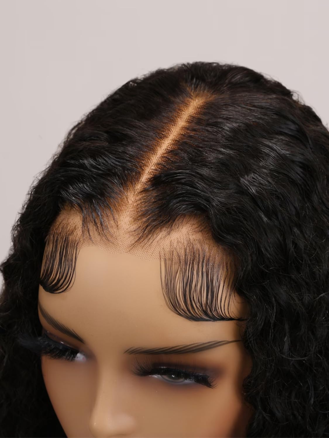 UNICE Water Wave Glueless Wig 18 Inch Human Hair Pre Plucked with Baby Hair Natural Color