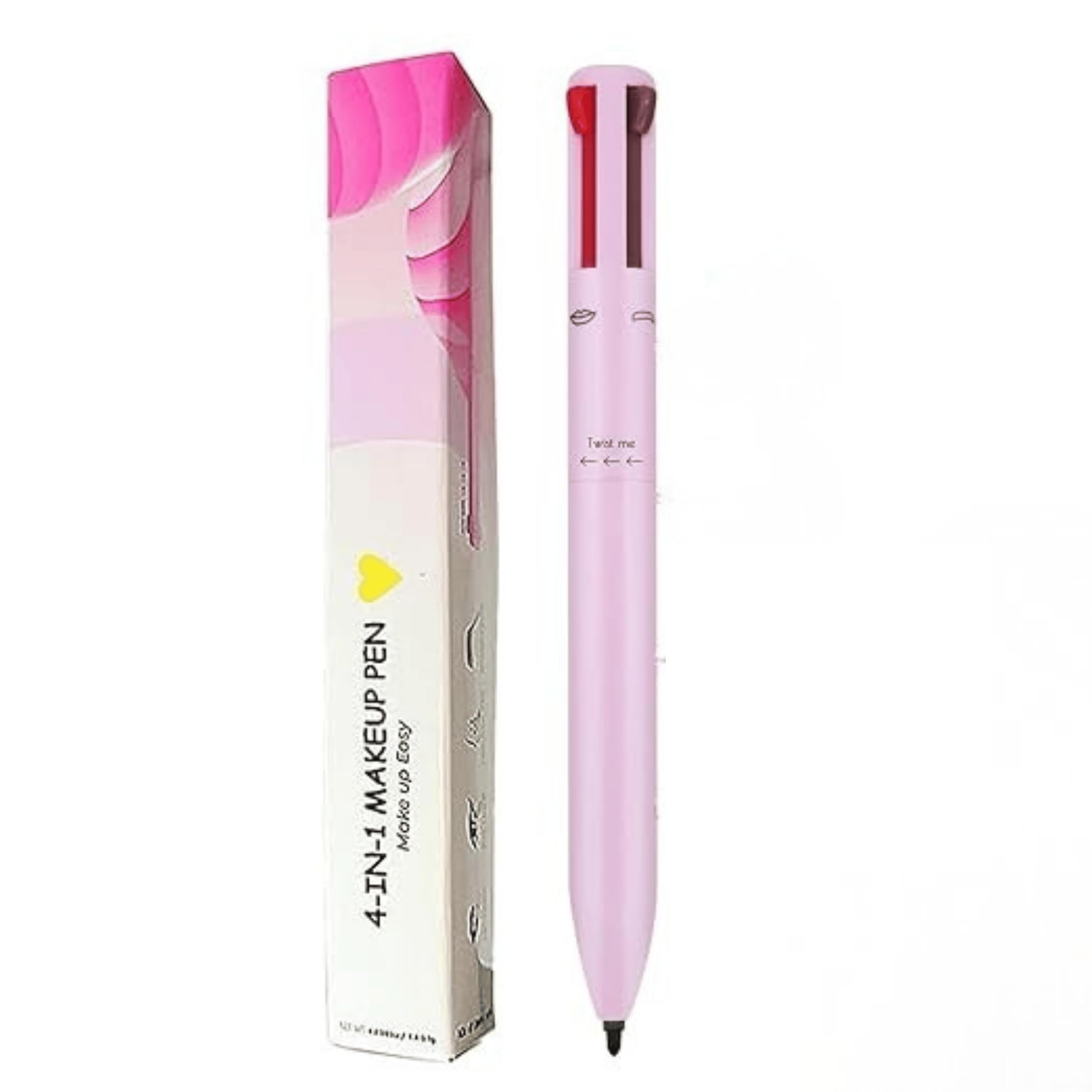 TouchUp 4In1 Makeup Pen | AllInOne Eyeliner, Brow Liner, Lip Liner & Highlighter | Portable MultiFunctional Beauty Pencil 