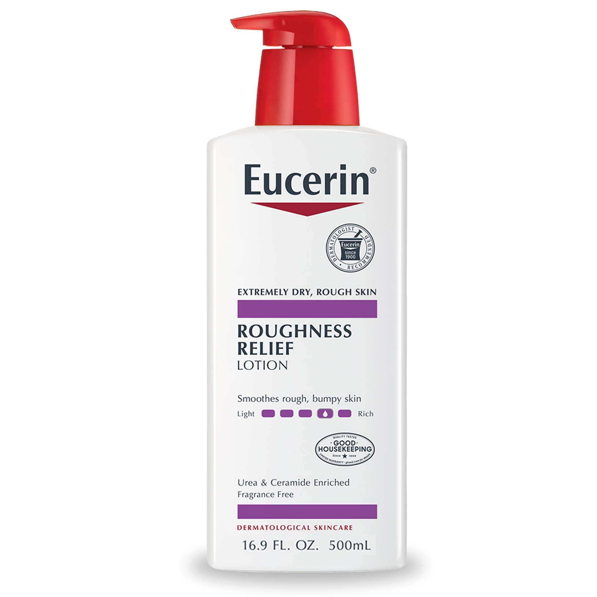 Eucerin Roughness Relief Body Lotion, Unscented Body Lotion For Dry Skin, 169 Fl Oz Pump Bottle