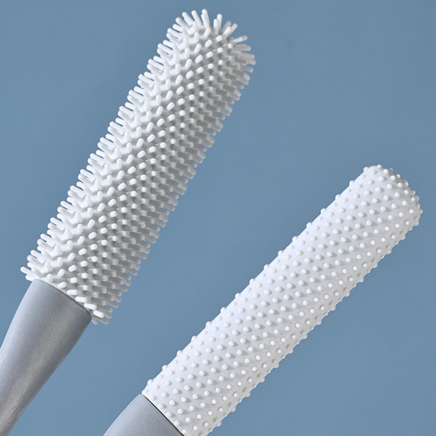 Owiizi Toe Cleaning Brush 15.7'' Foot Scrubber In Shower With Long Handle Silicone Foot Brush Soft Skin Exfoliation Lotion Appli
