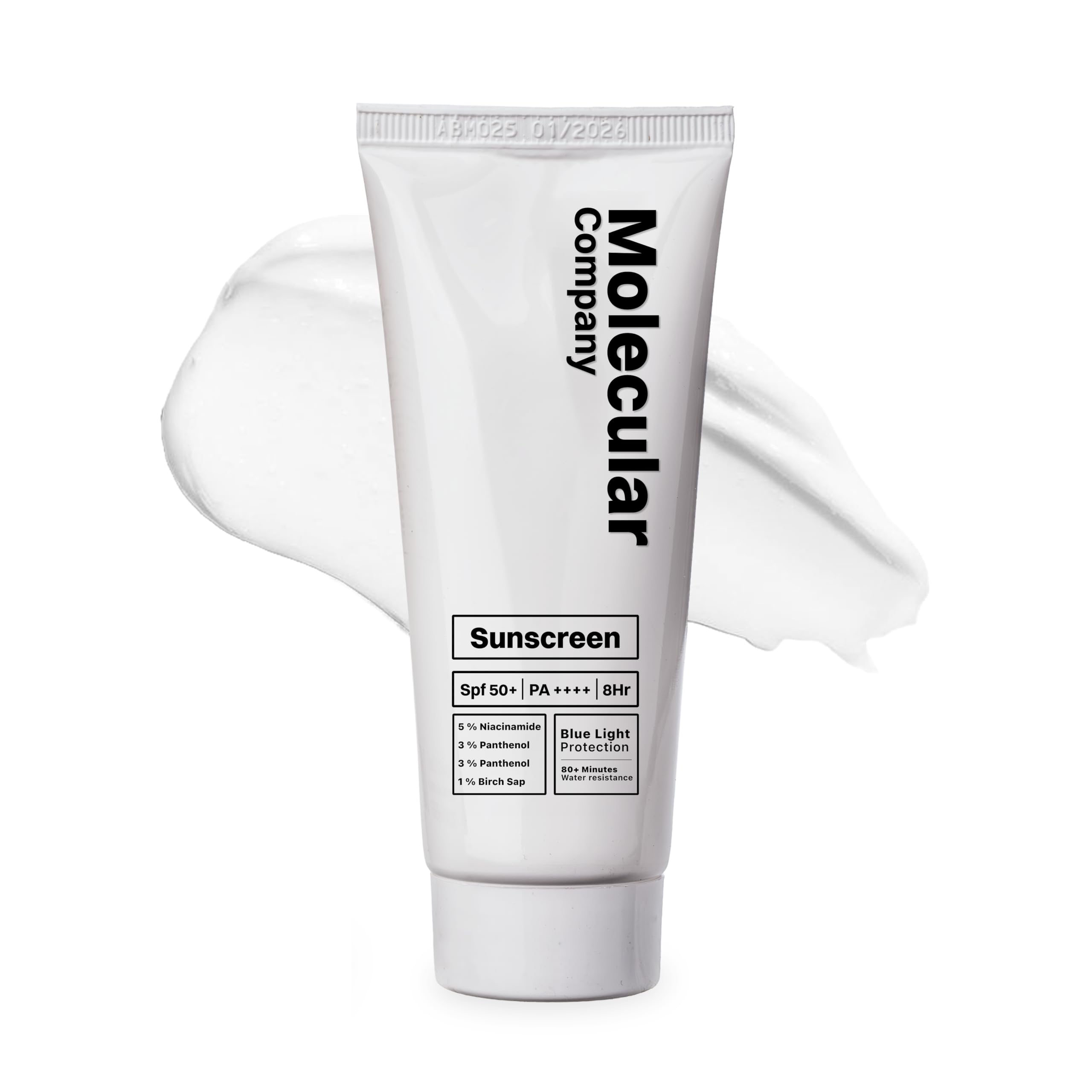 Molecular Company | Spf 50+ Pa++++ | 5% Niacinamide | 3% Panthenol ( 2X More Hydrating Than Hyaluronic Acid ) | 3% Lecorice 1% B