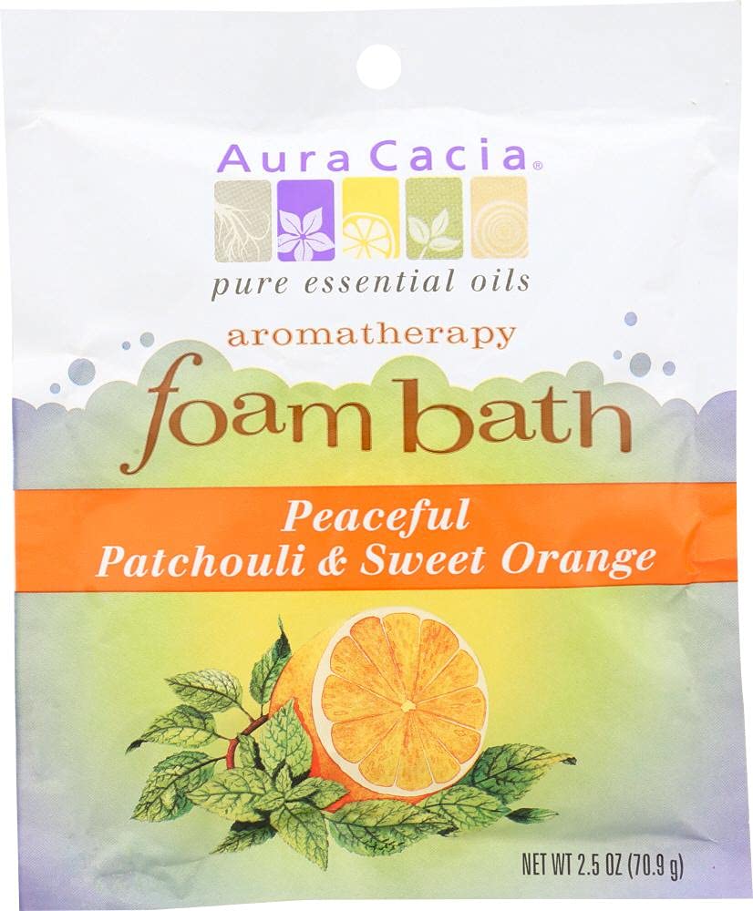 A/C Foam Bath Ptch/Orng Size 2.5z Aura Cacia Patchouli/Sweet Orange Aromatherapy Foam Bath6
