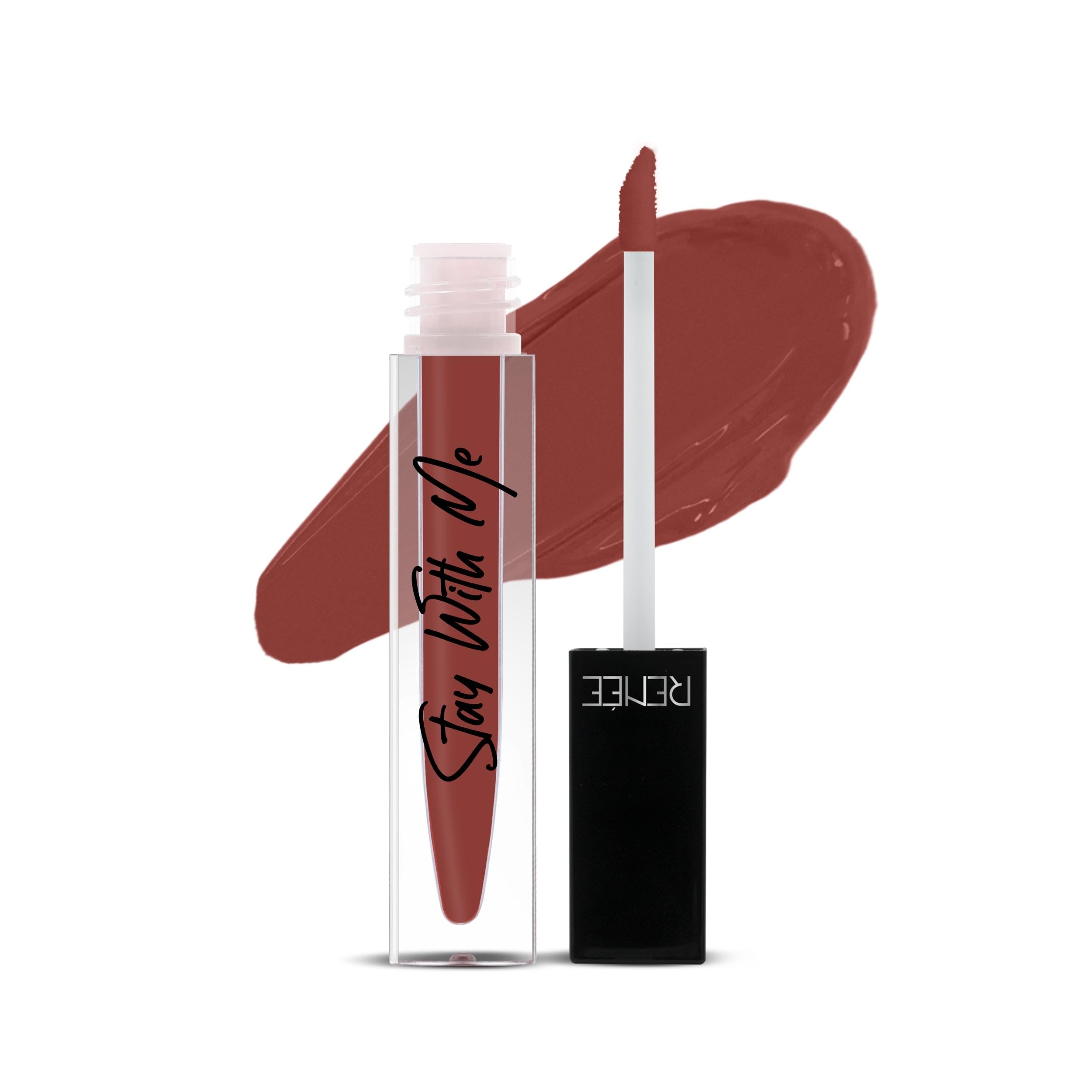 Renee Stay With Me Matte Lipstick - Loco For Cocoa L Transfer Proof, Smudge & Waterproof | Long Stay L Highly Pigmented L Velvet