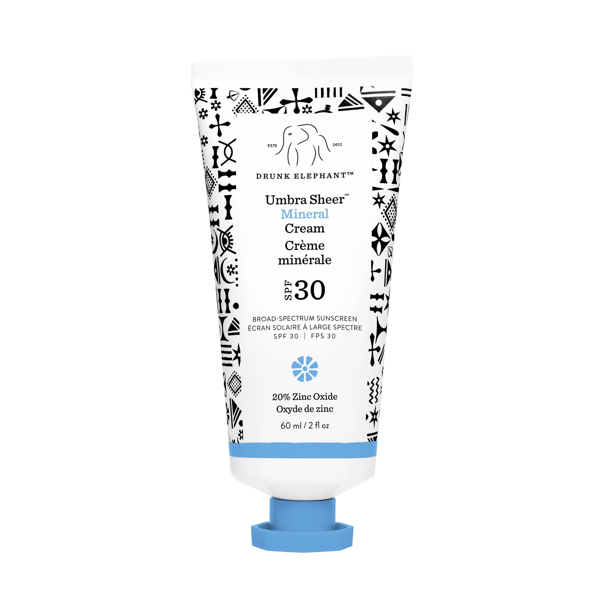 Drunk Elephant Umbra Sheer Mineral Cream SPF 30, 2.0 Ounce