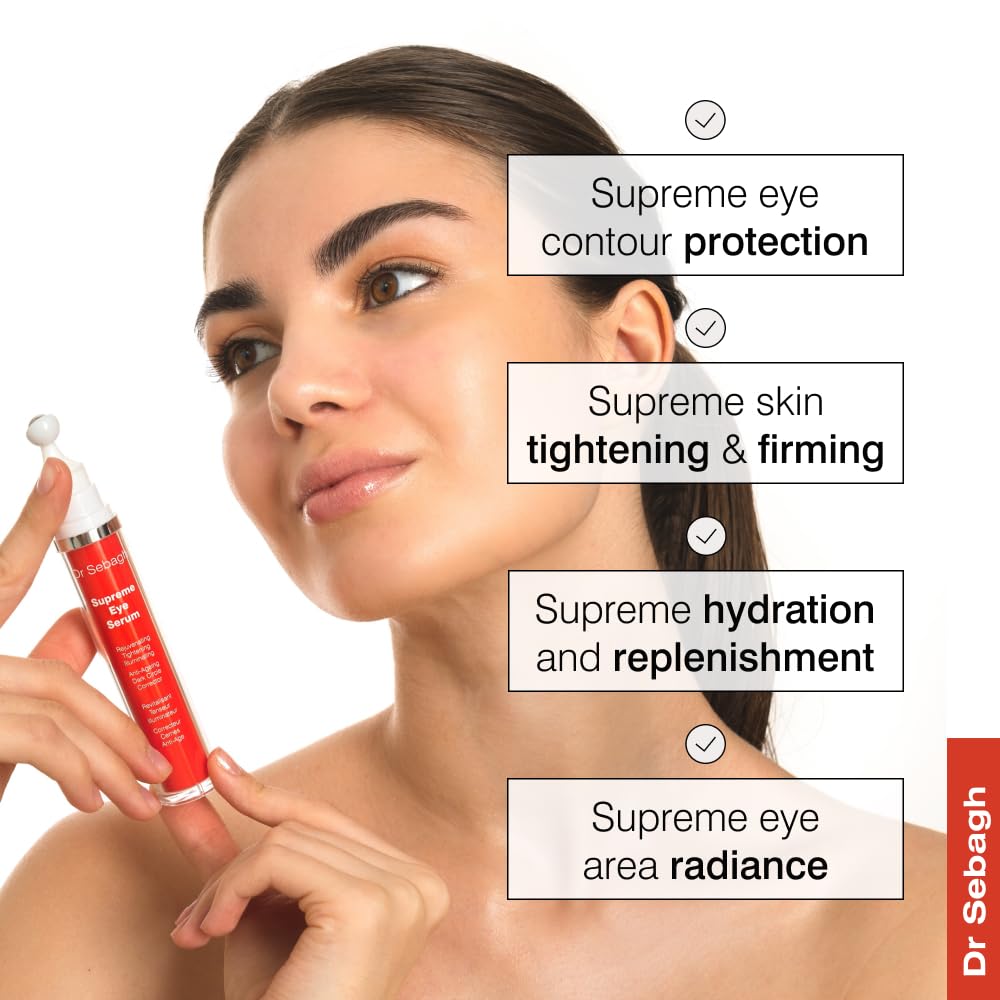 Dr Sebagh Suprme Eye Serum: Advanced Roll-On Formula For Smoother, Younger, Firmer-Looking Skin | Reduces Puffiness, Dark Circle