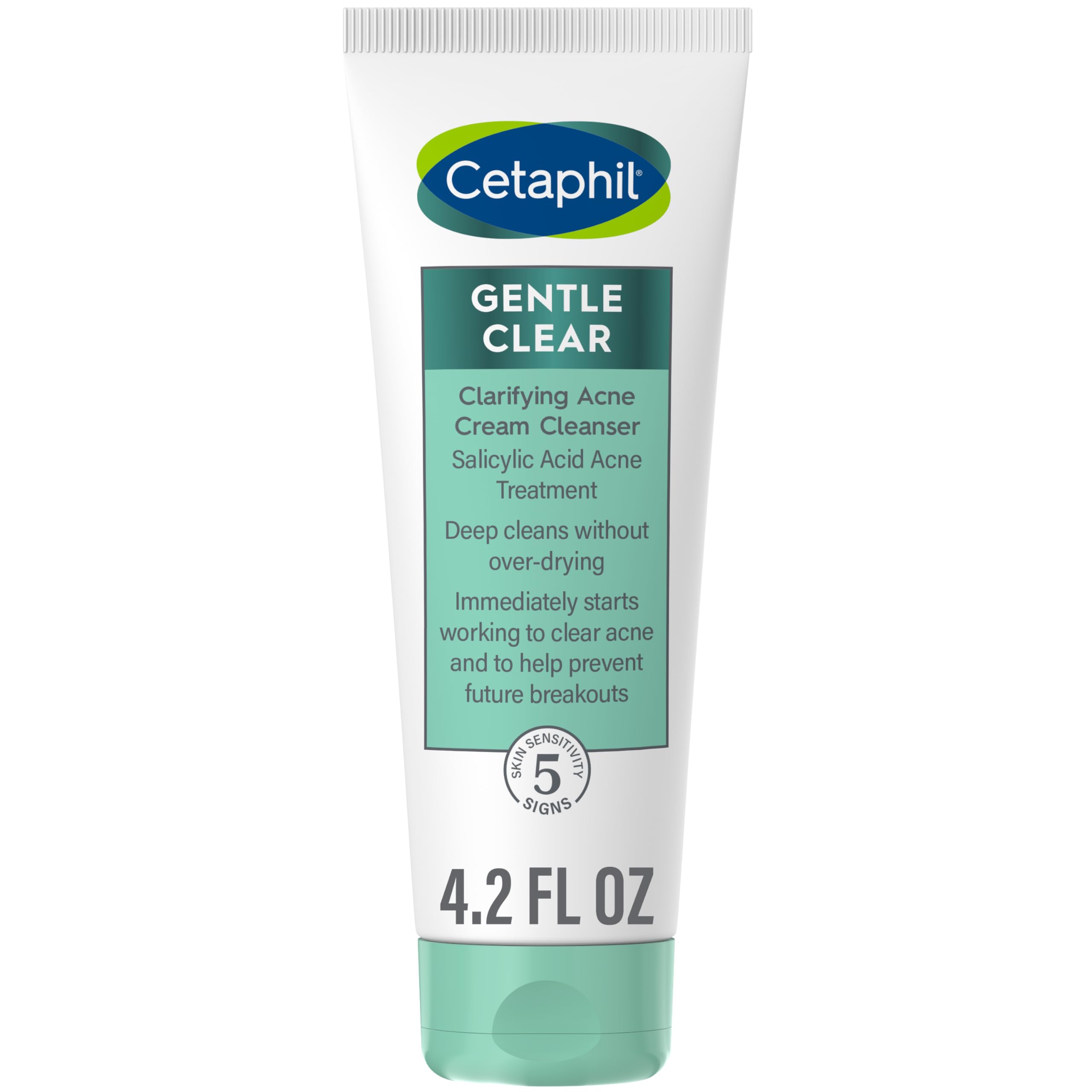 Cetaphil Acne Face Wash, Gentle Clear Clarifying Acne Cream Cleanser With 2% Salicylic Acid, Deep Cleans & Treats Acne Prone Ski