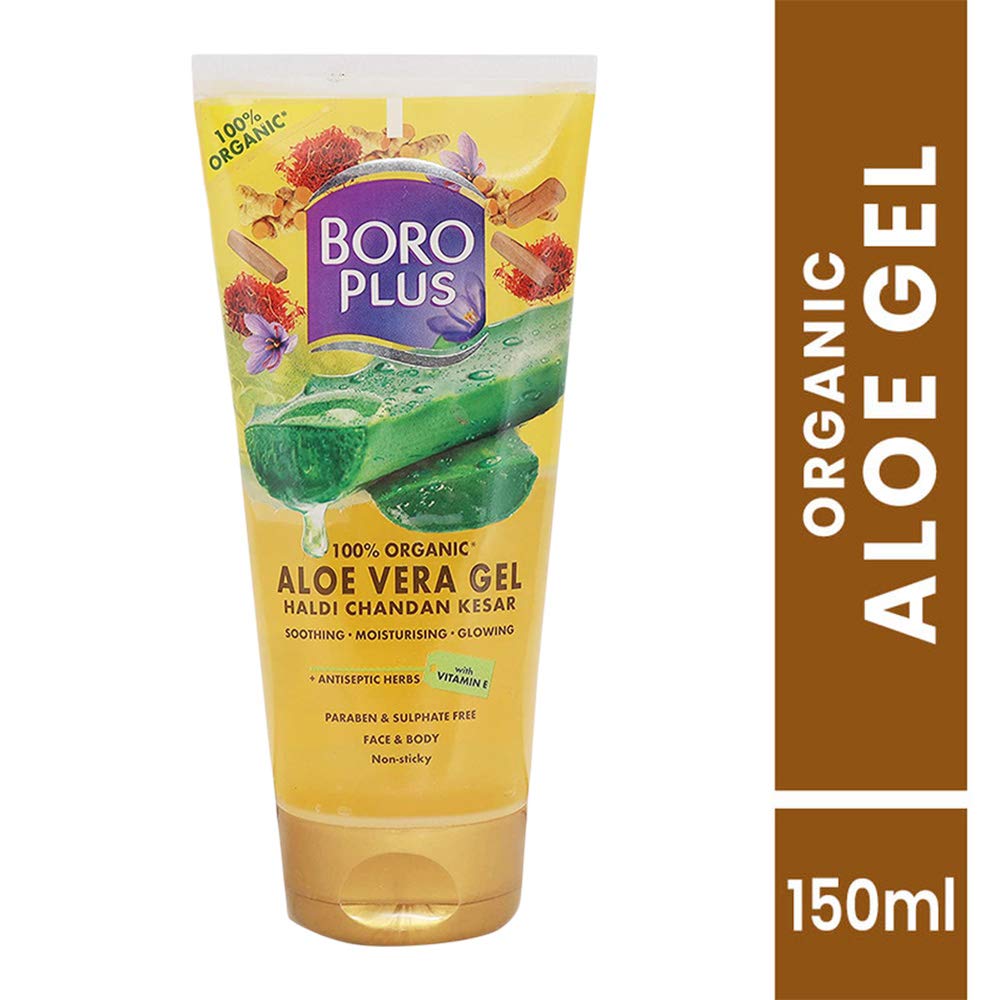 Boro Plus Aloe Vera Gel Haldi Chandan Kesar 150ml