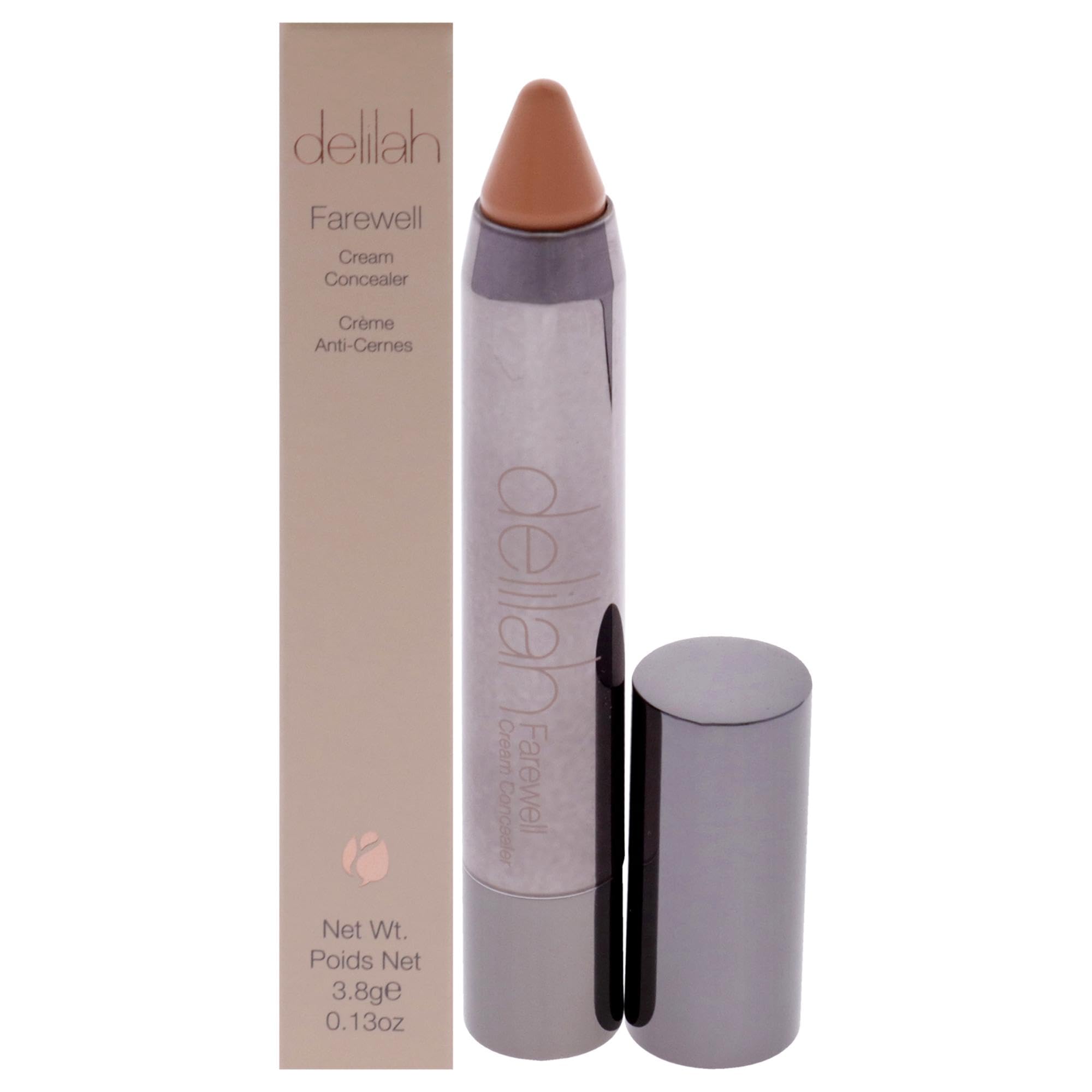Delilah Almond Cream Concealer, Full Coverage, Hyaluronic Filling, Moisturizing, Creamy, Smoother, Softer Color Correcting Face