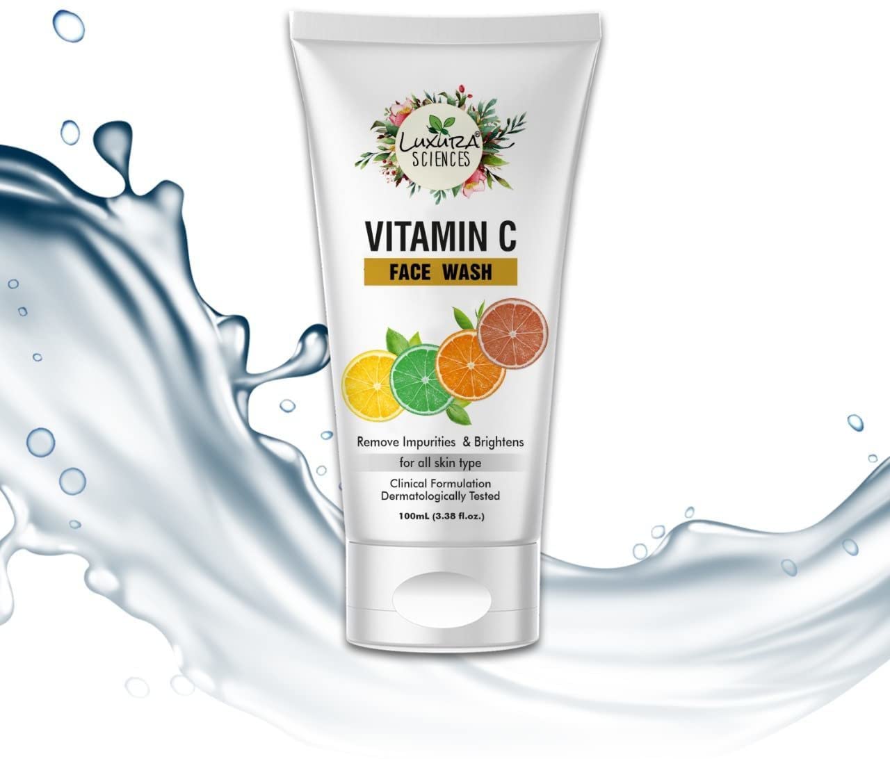 Luxura Sciences Vitamin C Face Wash 100Ml | Daily Facial Cleanser For Women & Men | Refreshing Skincare For All Skin Types | Gen