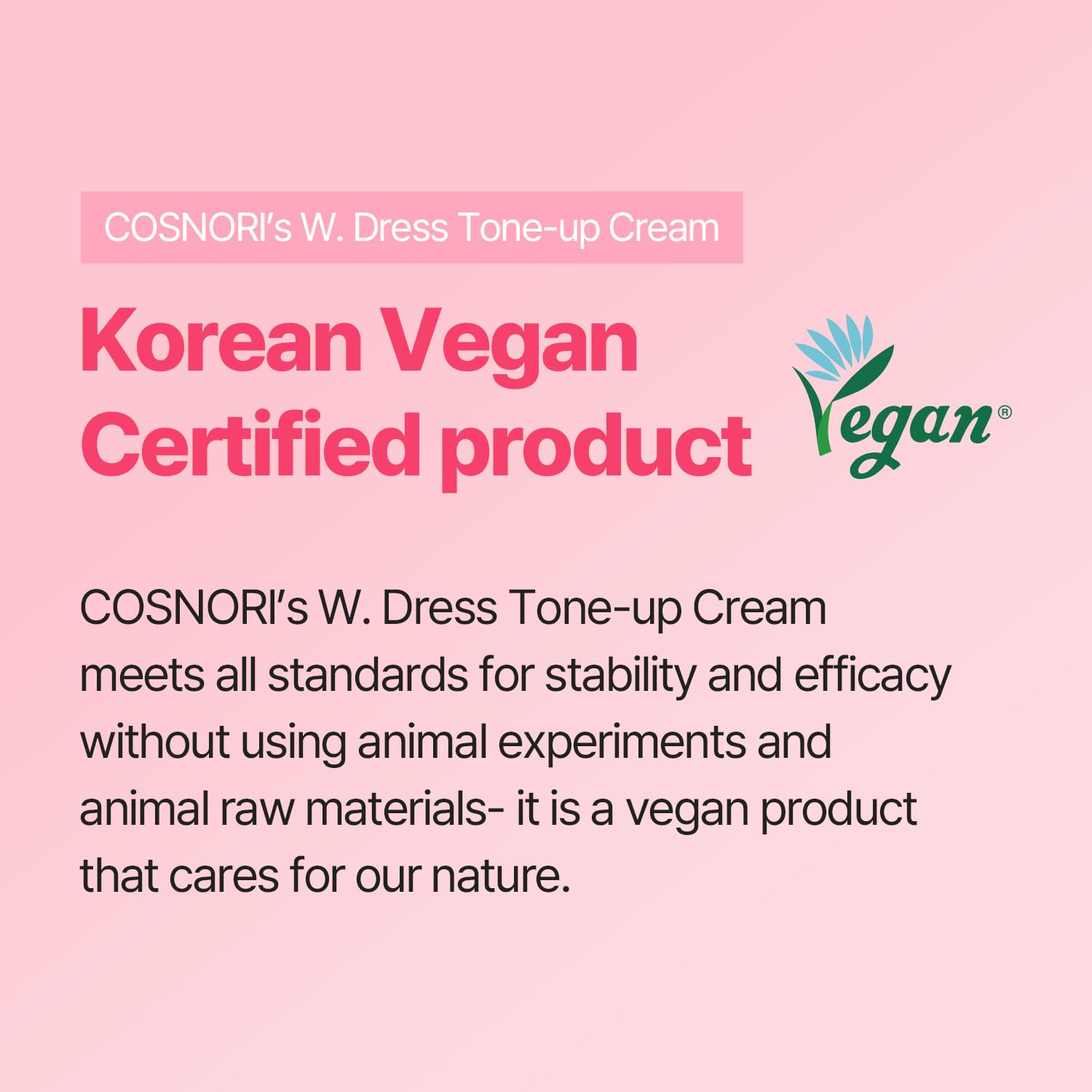 COSNORI W. Dress Tone-up Cream -Quick Skin Tone Balancer - Evens Out Complexion - No Makeup Natural Look - Long-Lasting Hydratin