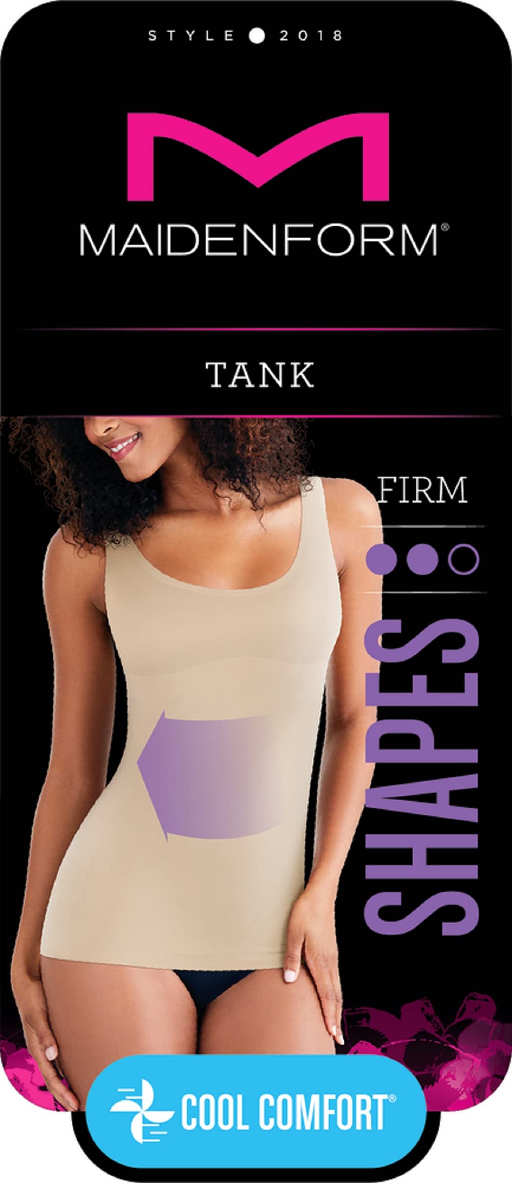 Maidenform womens comfort Devotion cami Fl2018 shapewear tops, White, Large US