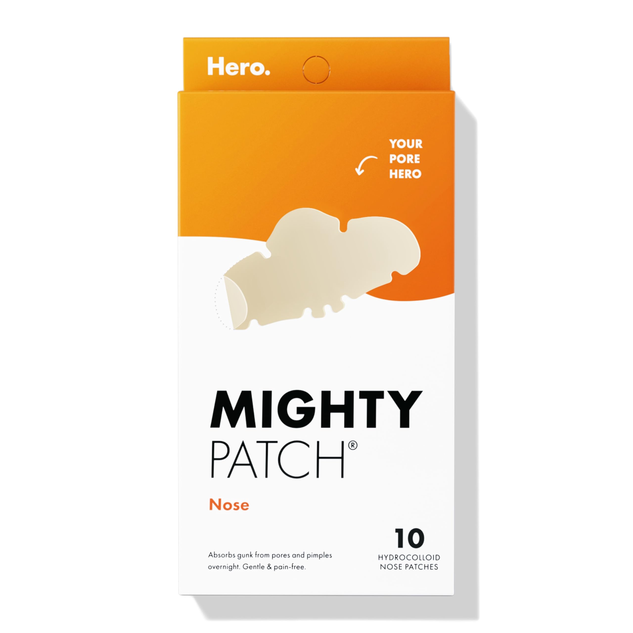 Mighty Patches for nose pores from Hero Cosmetics  XL Hydrocolloid Pimples, Zits and Oil  DermatologistApproved Overnight por