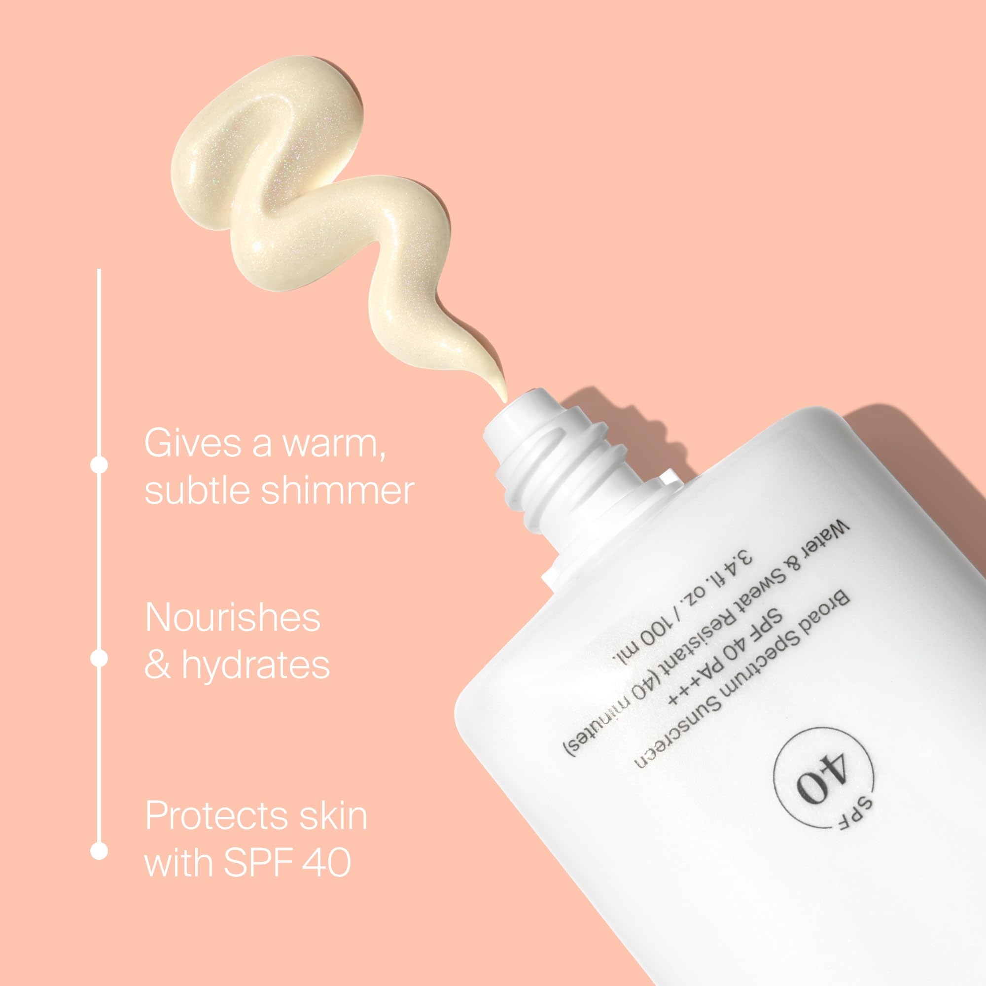 Supergoop! Glowscreen Body Spf 40 Pa+++, 3.4 Fl Oz - Pack Of 2 - Body Lotion + Broad Spectrum Sunscreen With Subtle Shimmer - Ad