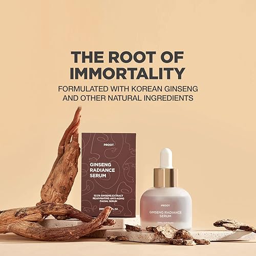 Ginseng Radiance Serum  52.5% Ginseng Extract Rejuvenating Face Serum  Formulated With Hyaluronic Acid, Wgf Complex-3  Korean Sk