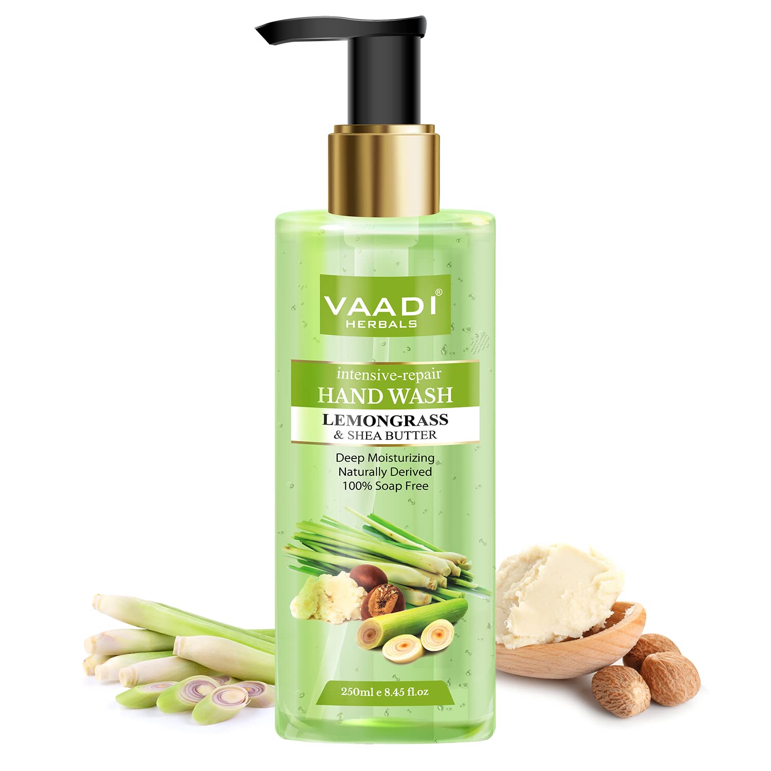 Vaadi Herbals Intensive Repair Lemongrass And Shea Butter Hand Wash  250 Ml