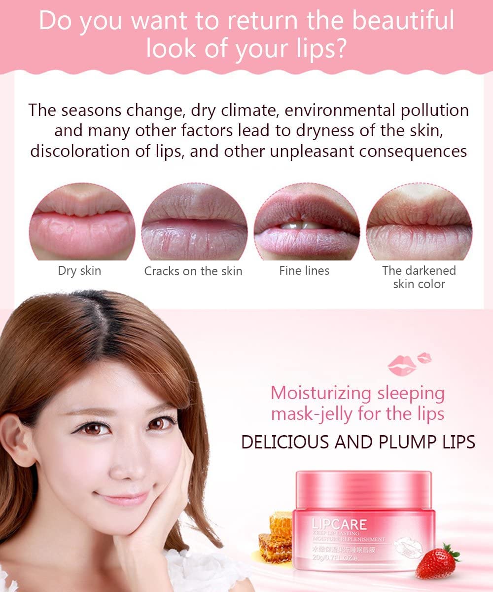 BIOAQUA Lip Lasting Collagen Replenisment Sexy Delicious Water Balance Nutrition Moisturizing Soft Beautiful Skin Vitamin E Mask