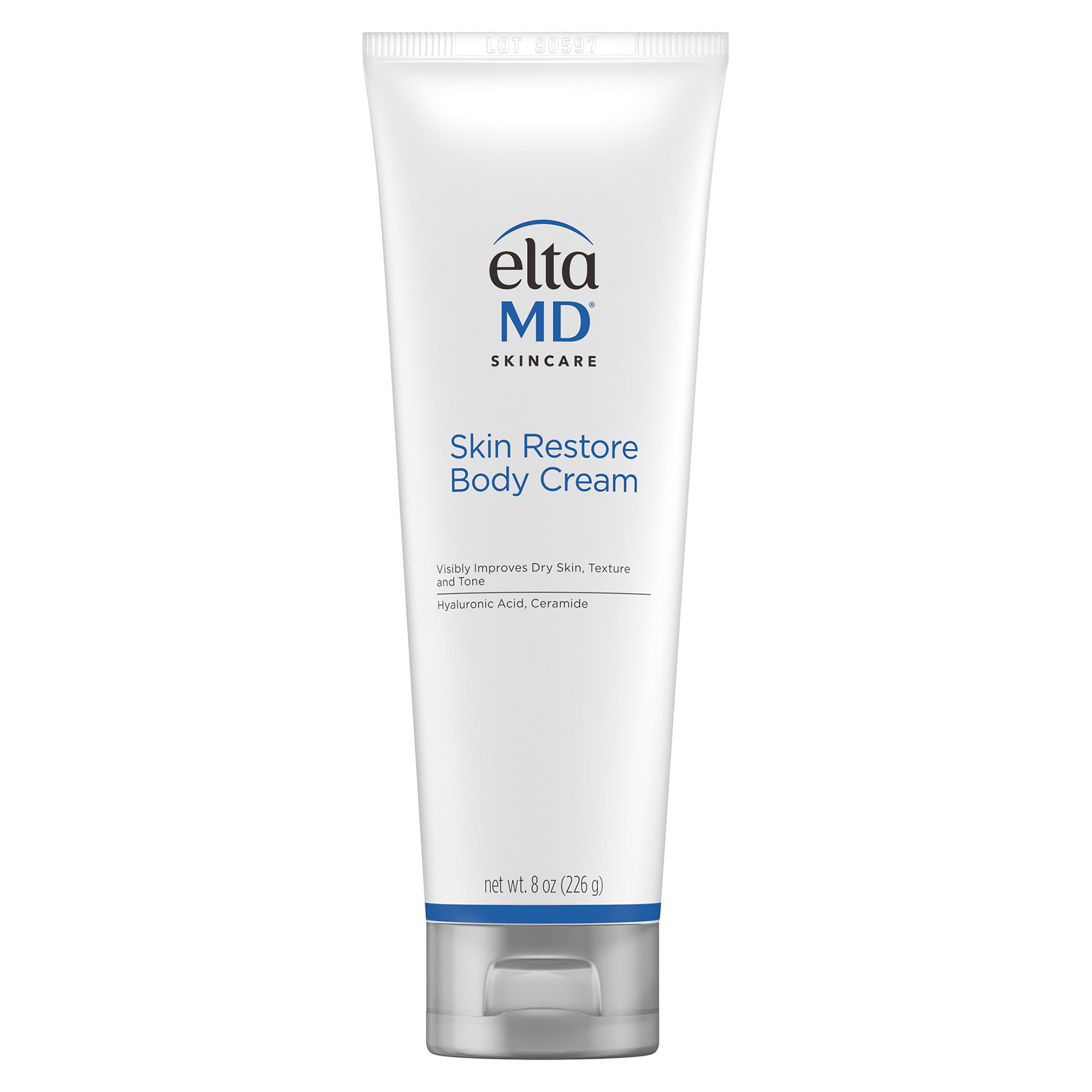 EltaMD Skin Restore Body Cream, Fragrance-Free Body Lotion for Women, Made with Hyaluronic Acid and Niacinamide, 8 oz Tube