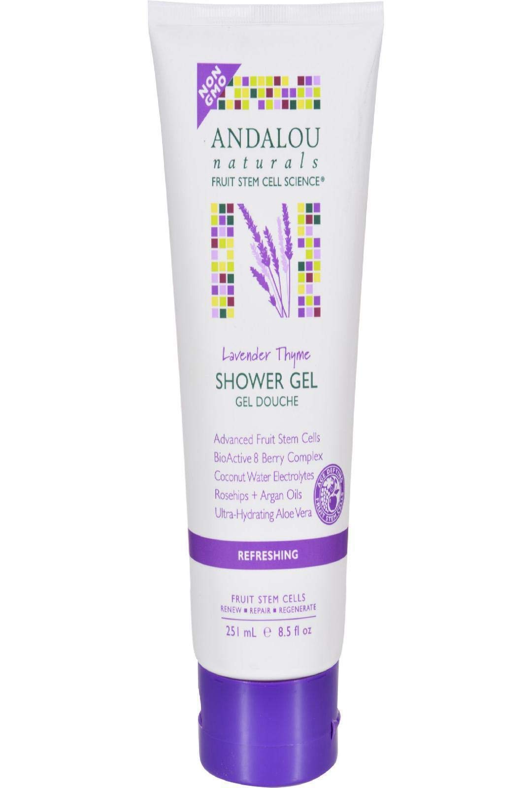 Andalou Naturals Lavender Thyme Refreshing Shower Gel, 8.5 Ounce