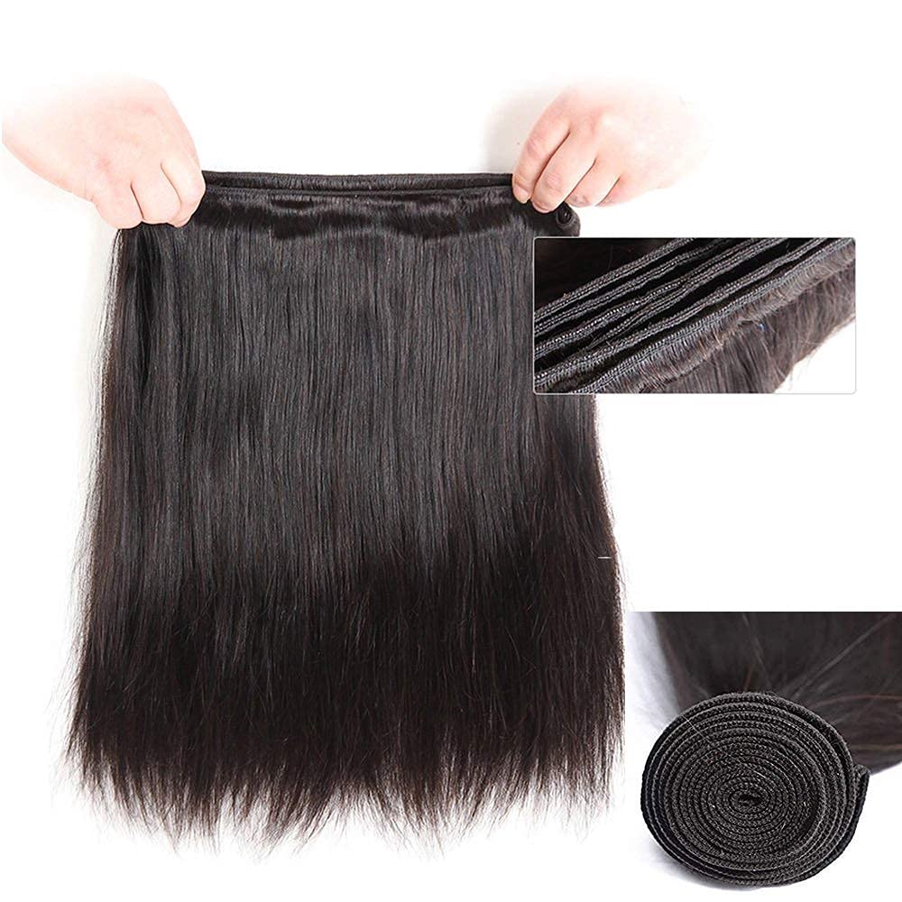 Straight Bundles Human Hair 14 14 14 Inch 100% Unprocessed Brazilian Virgin Weave Bundles Human Hair For Black Women Remy Human