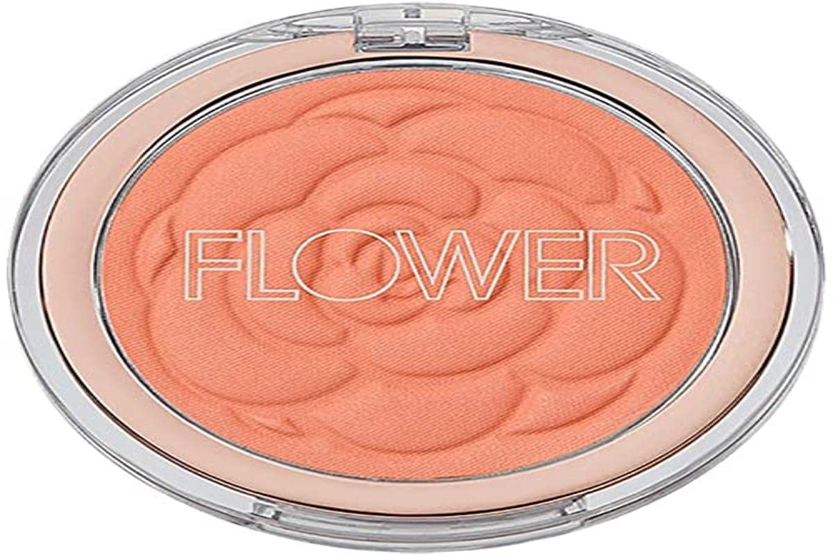 Flower Beauty Flower Pots Powder Blush - Smooth & Silky, Skin Tone Enhancing, Soft Satin Finish Makeup (Peach Primrose)