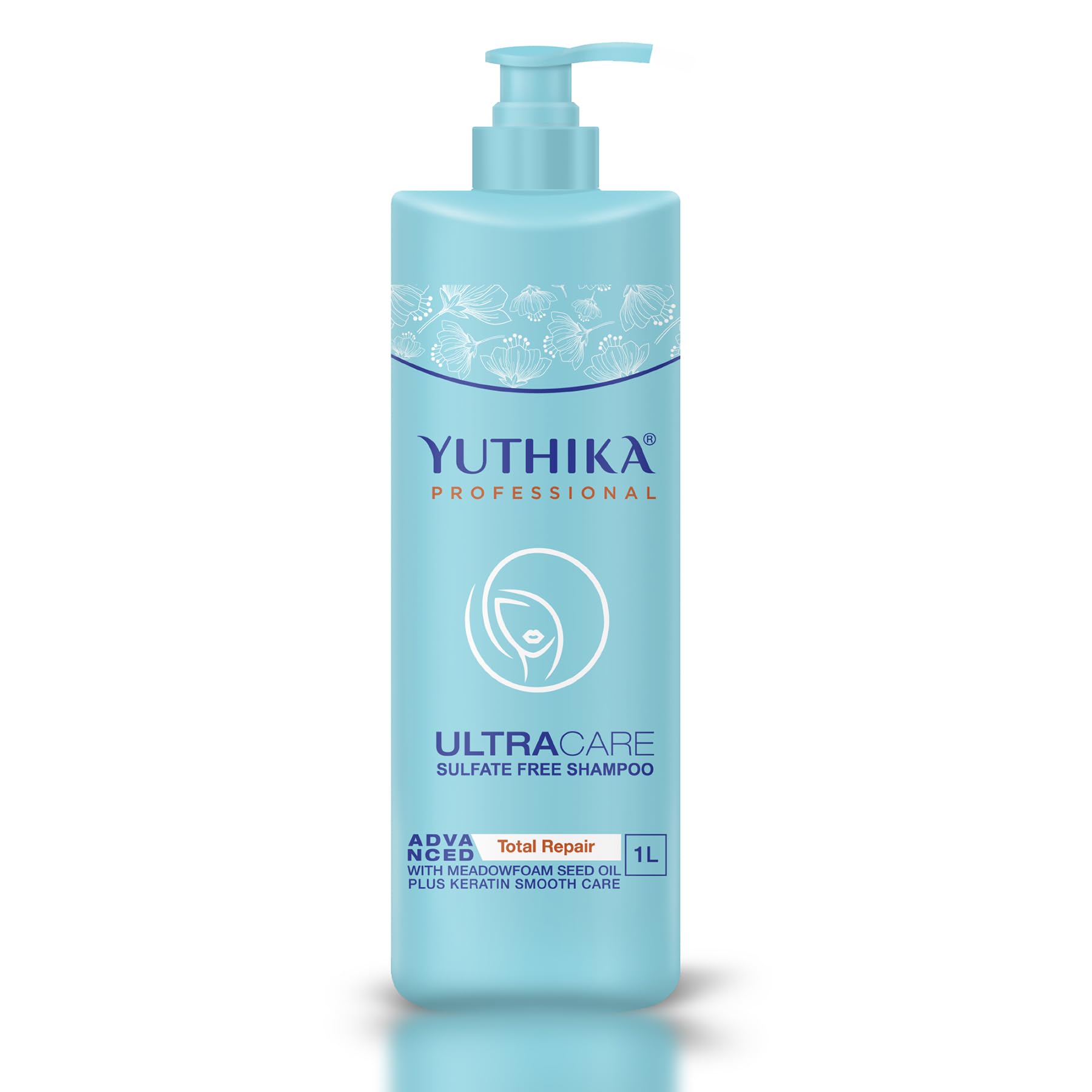 Yuthika Professional Ultracare Sulfate Free Shampoo 1000 Ml | Total Repair Shampoo For Damaged, Dry & Frizzy Hair | Gentle Daily