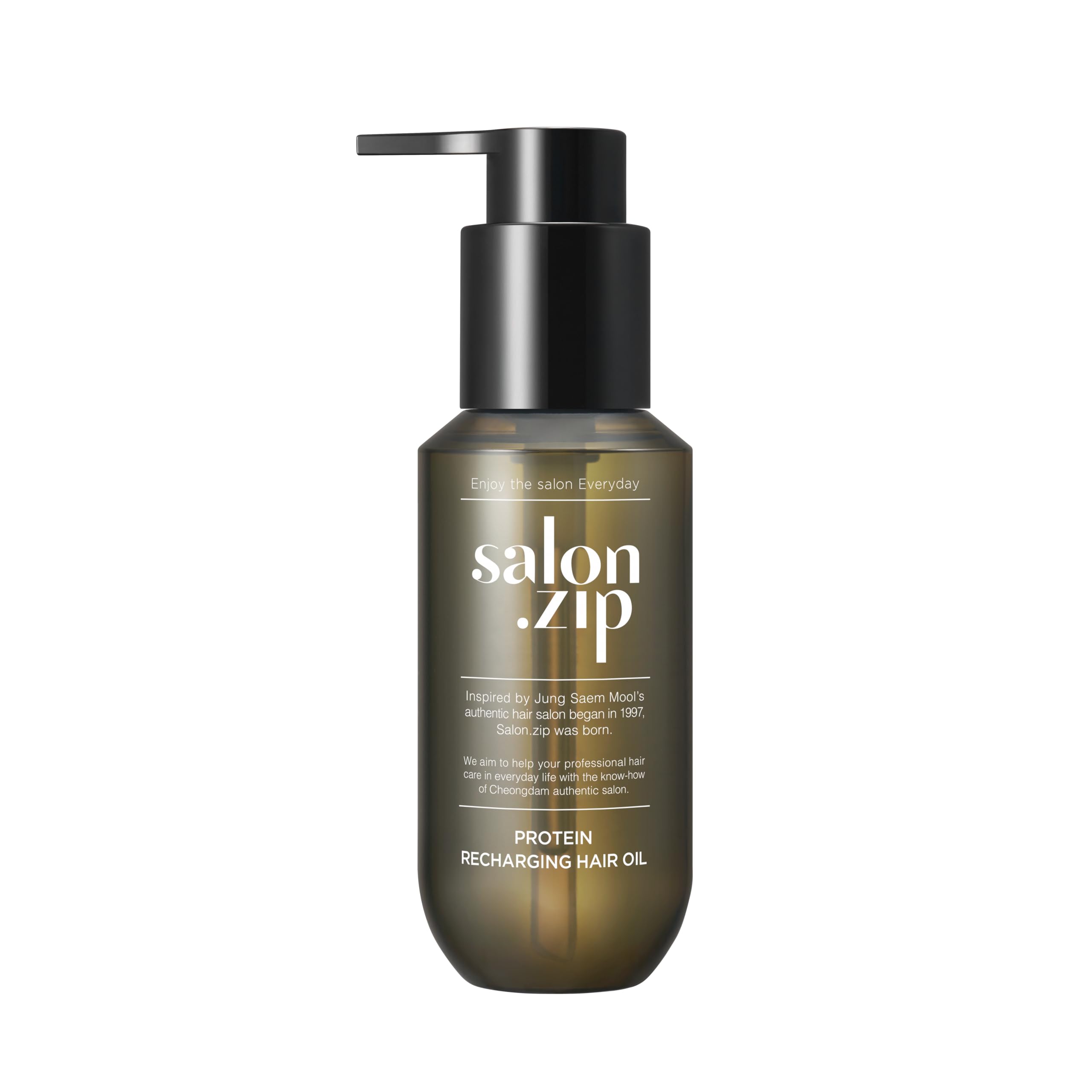 Salon zip Protein Recharging Hair Oil, Korean Hair Care (3.38 fl.oz.)