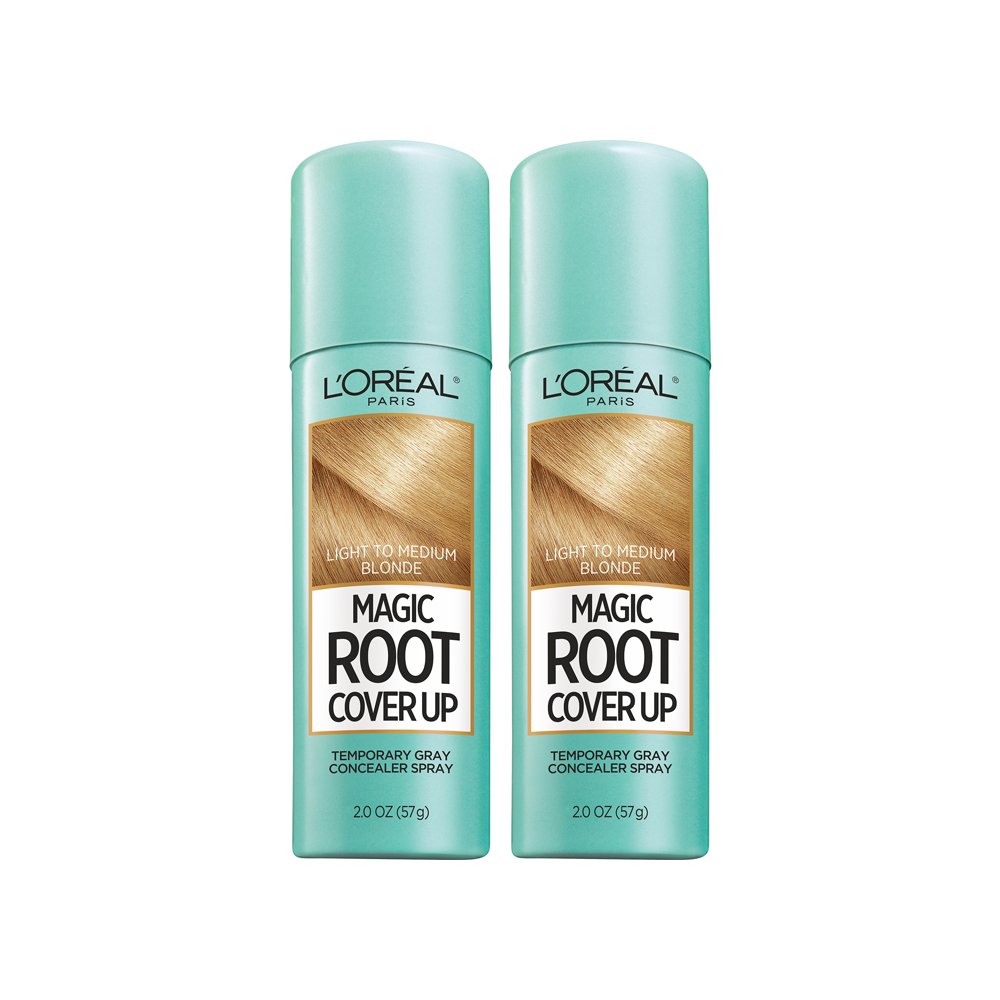 L'Oreal Paris Hair Color Root Cover Up Hair Dye Light to Medium Blonde 2 Ounce (Pack of 2) (Packaging May Vary)