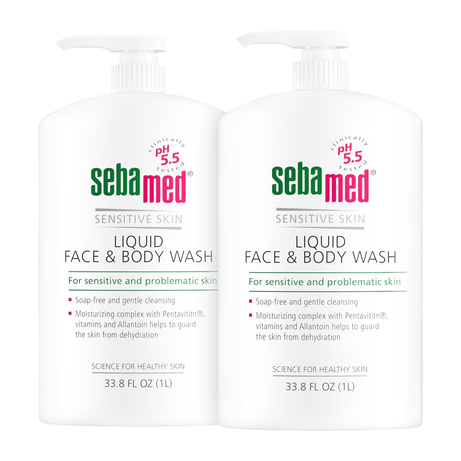 Sebamed Paraben-Free Face and Body Wash With Pump for Sensitive and Delicate Skin pH 5.5 Ultra Mild Dermatologist Recommended Cl