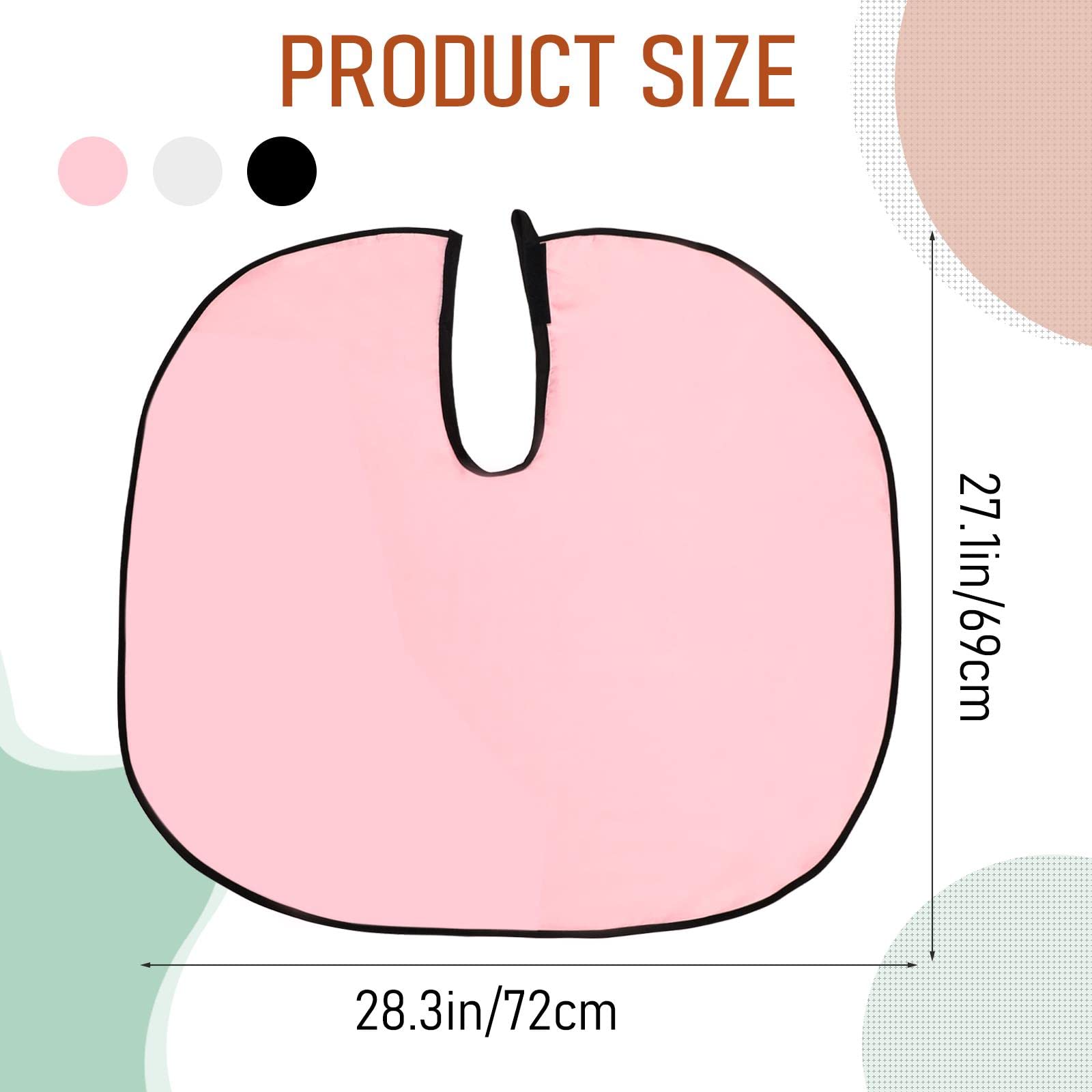 Kalione 3 Pcs Makeup Capes For Clients Beauty Salon Makeup Bibs Shorty Smock For Clients Lightweight Comb-Out Beard Apron Hair D