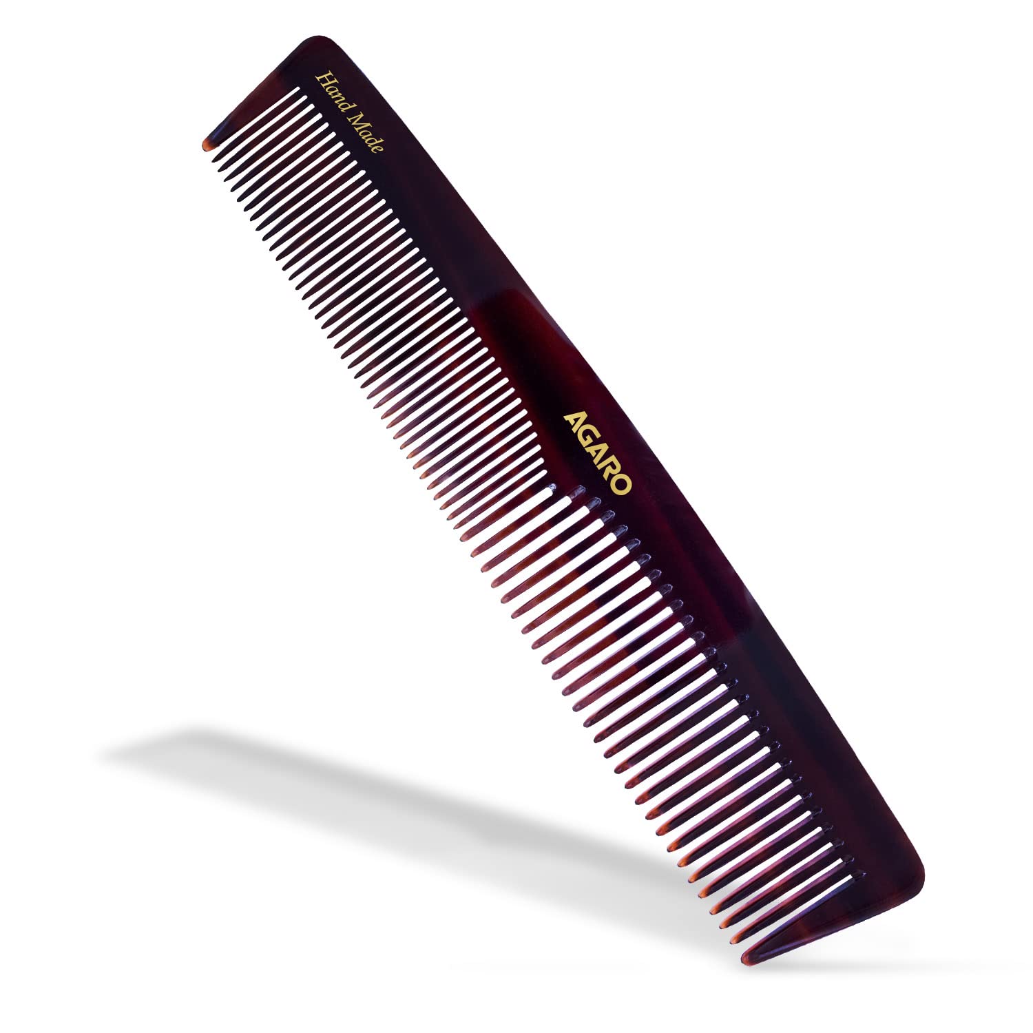 Agaro Hand Made Comb, Graduated Dressing Comb, Smooth Rounded Teeth, Hair Styling, Grooming, Hair Brushing, Hair Dressing, Cellu