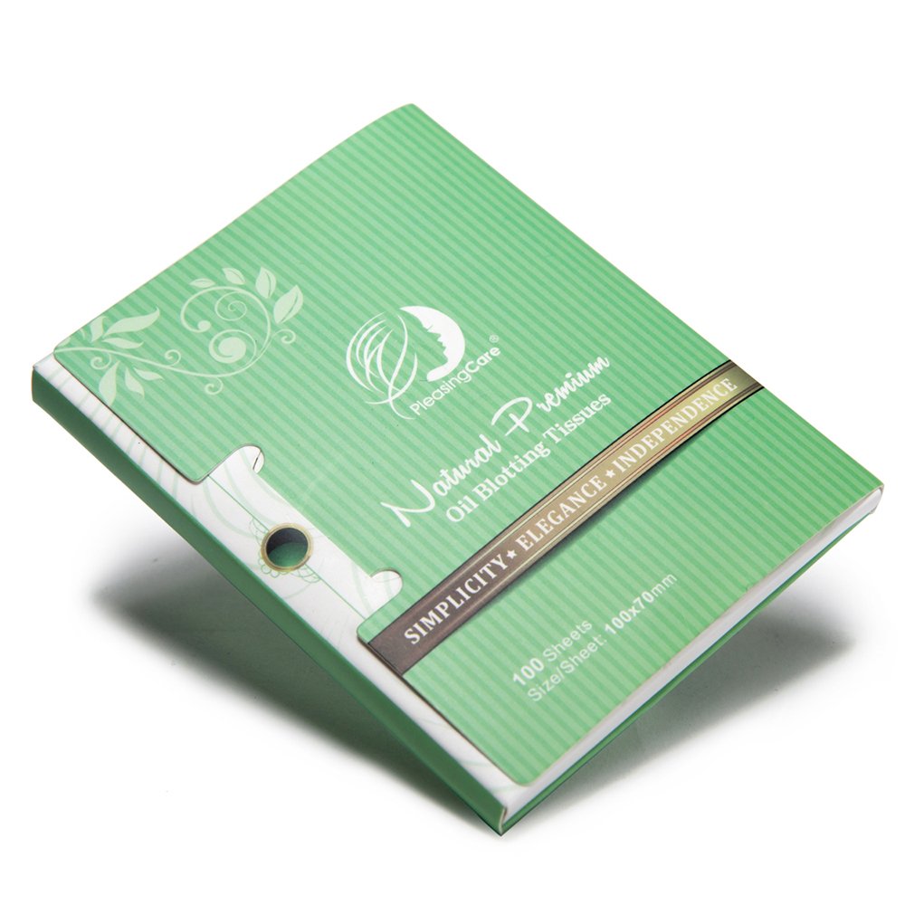 Facial Oil Blotting Paper For Oily Skin, 100 Count, pack of 6 - Natural Green Tea Face Absorbing Sheets, Skin Care and Oil Contr