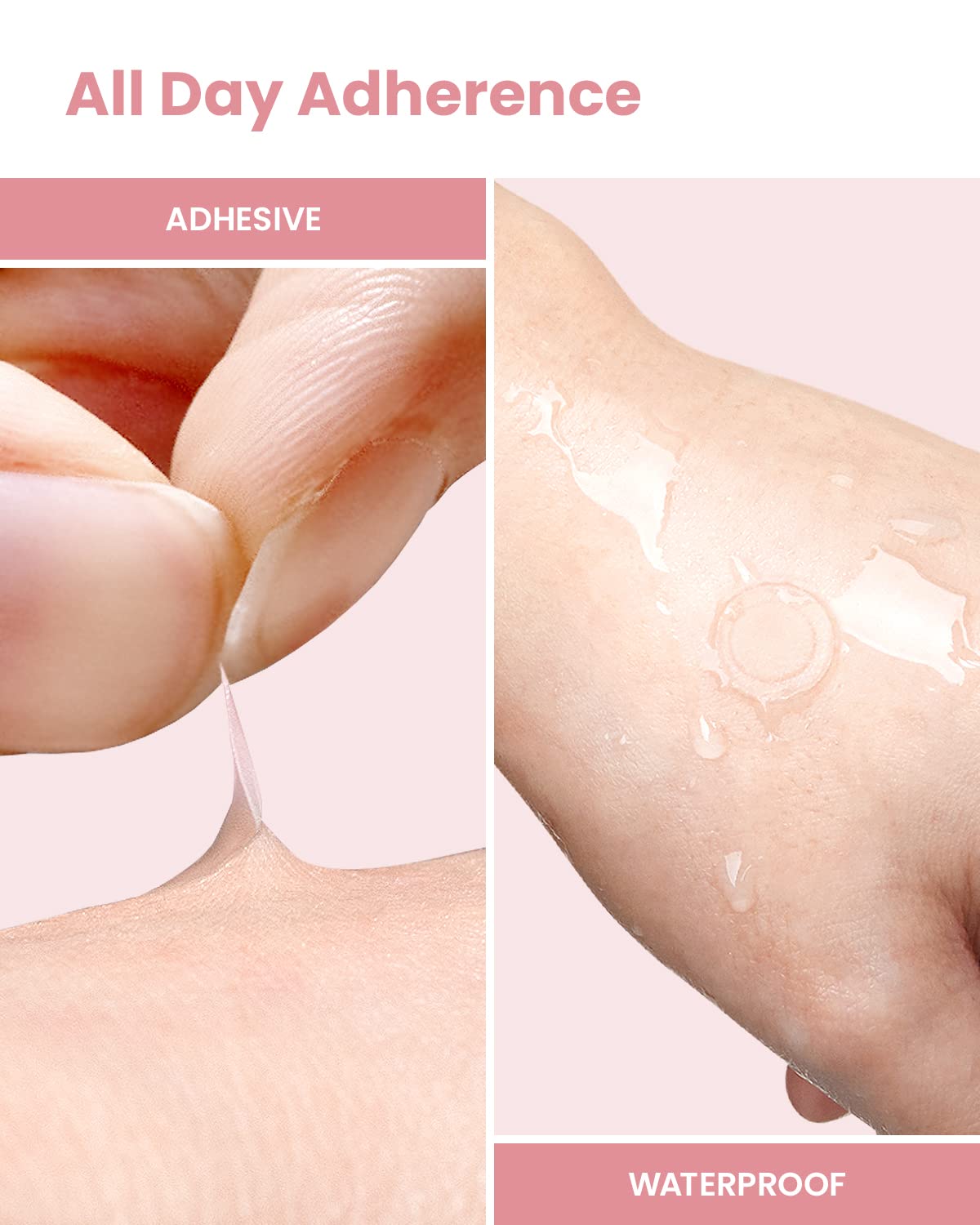 Glam Up Hydrocolloid Blemish Pimple Zit Patches - Invisible Ultra Thin Spot Cover Stickers For Face And Skin, Strong Water-Proof