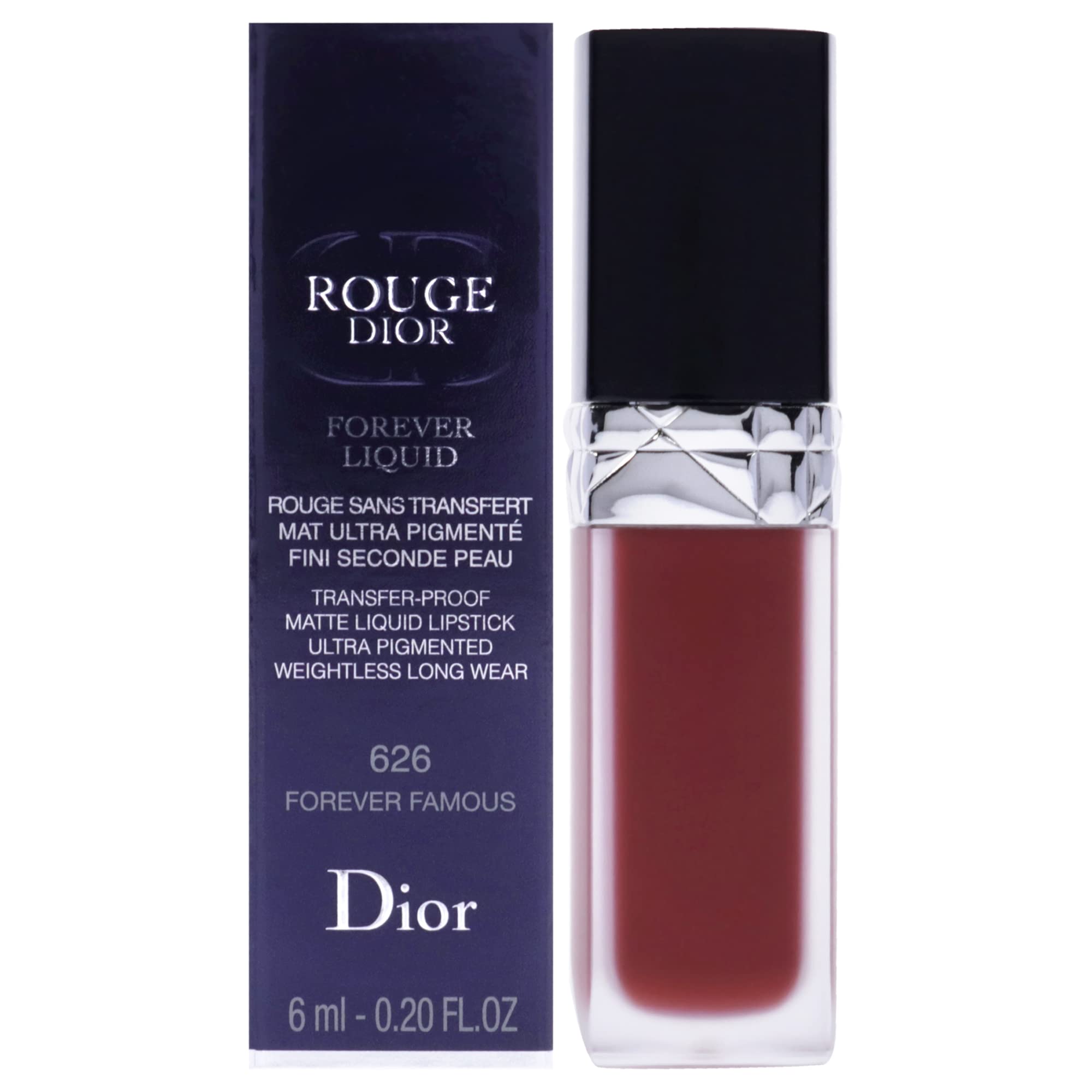 Christian Dior By Christian Dior Rouge Dior Forever Matte Liquid Lipstick - # 626 Forever Famous --6Ml02Oz(D0102H5Fqn2)