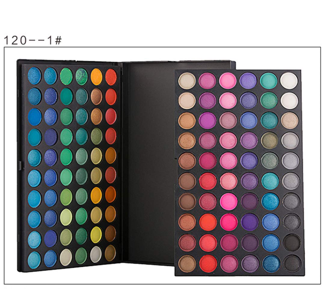 DISAAR Beauty 120 Color Pro 5 Kind Fashion Eyeshadow Palette Shimmer Eye Shadow Makeup Set (120-01)