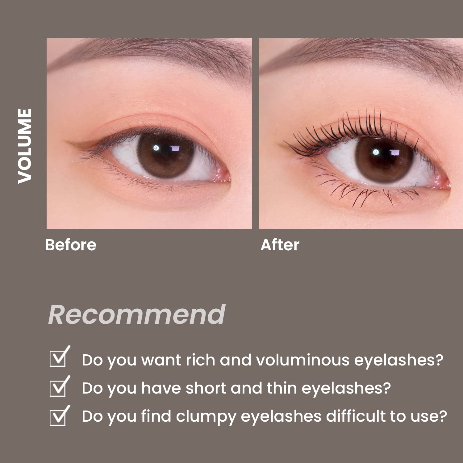 [Heimish] Dailism Smudge Stop Mascara 0.32 Oz / 9 G | Volume Mascara With No Smudging | Washable Mascara, Tubing, Non-Clumping C