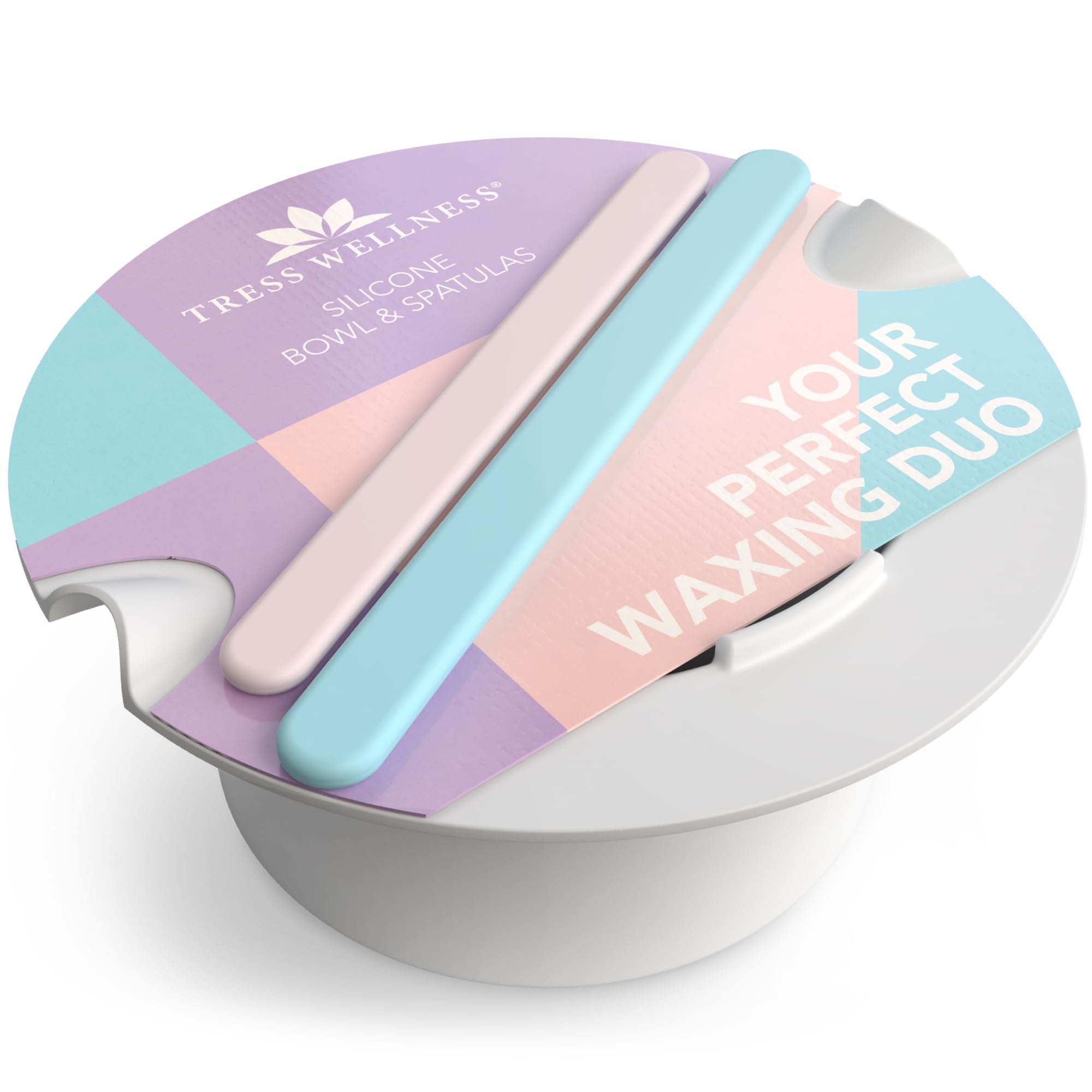 Tress Wellness Wax Warmer Silicone Liner - Easy to Clean Silicone Wax Warmer Bowls with 2x Silicone Spatulas Compatible with 16o