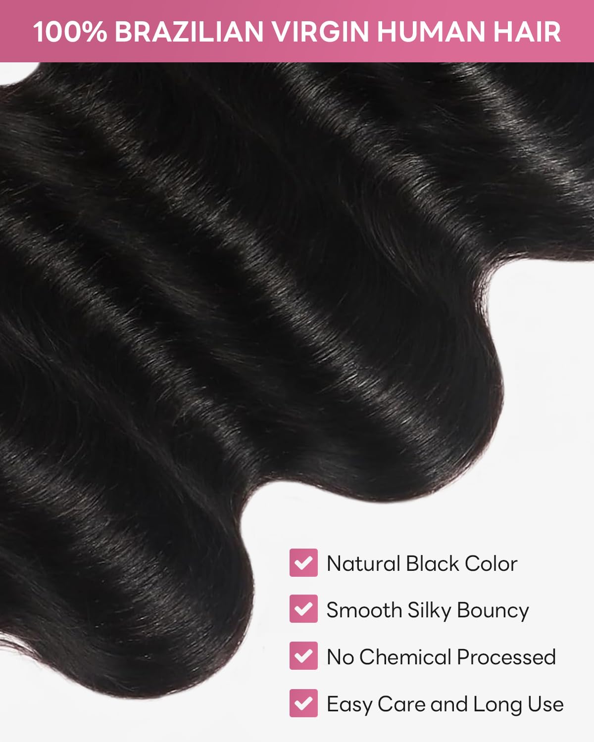 Superlook 12A Brazilian Virgin Human Hair Bundles 22 24 26 Inch Body Wave Bundles Human Hair 100% Unprocessed 3 Bundles Weave Ha