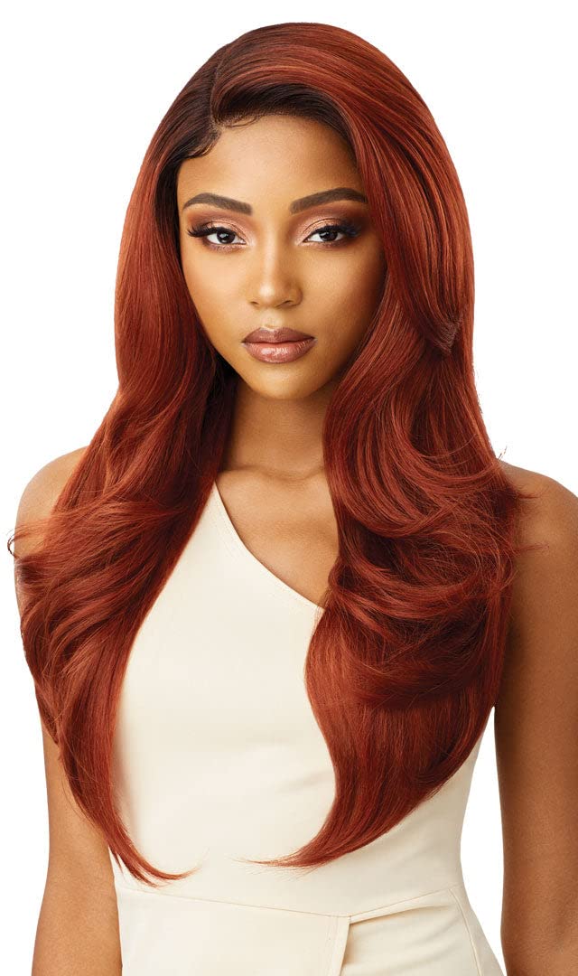 Premium Swiss Lace Front Wig Melted Hairline Catalina Ear-To-Ear Soft Lace Pre-Attached Elastic Band (Drff2/Brnsu)
