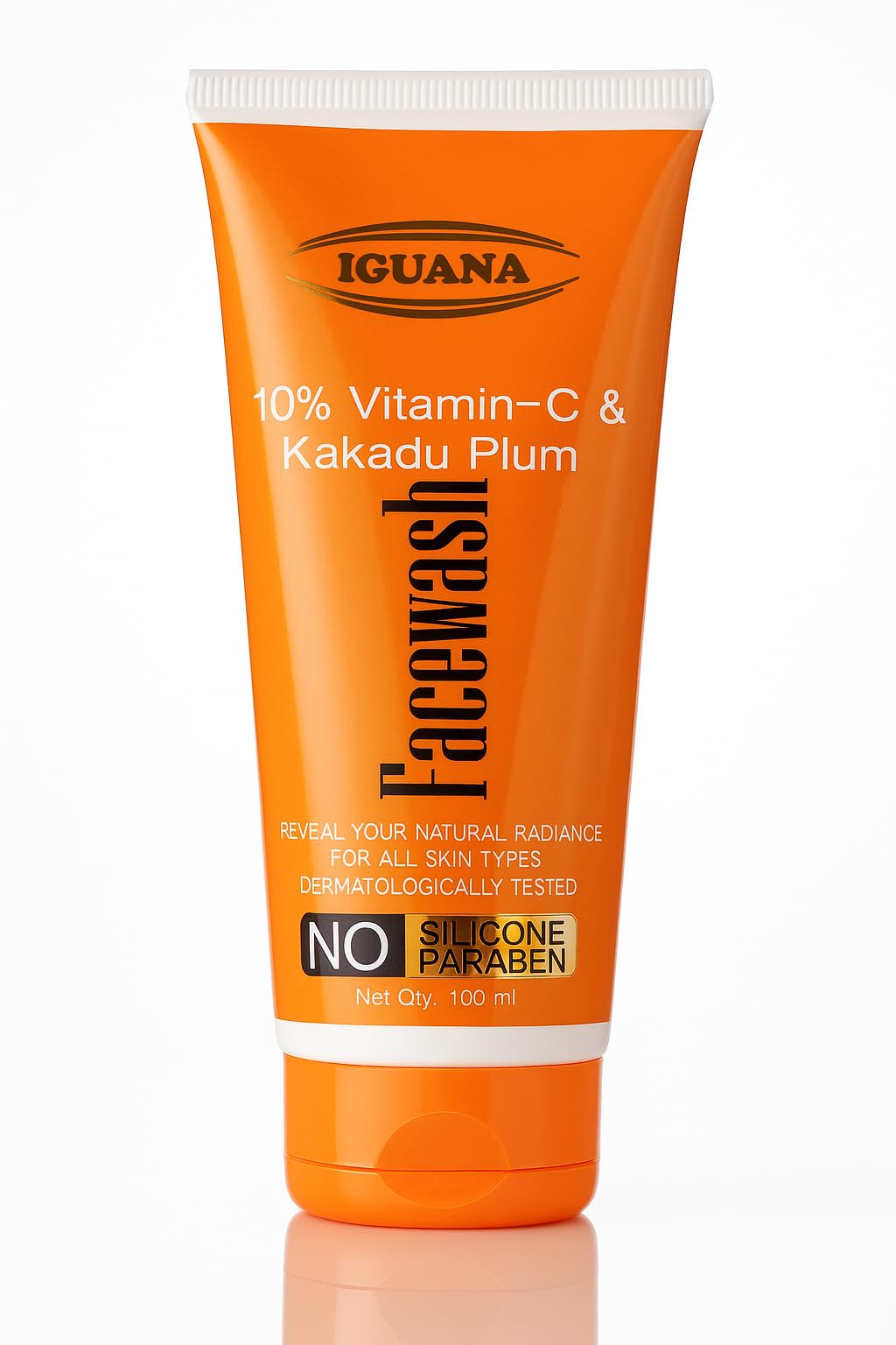 Iguana 10% Vitamin C & Kakadu Plum Face Wash | Gentle Daily Use Face Cleanser | Cleanses & Leaves Skin Feeling Fresh | Suitable 