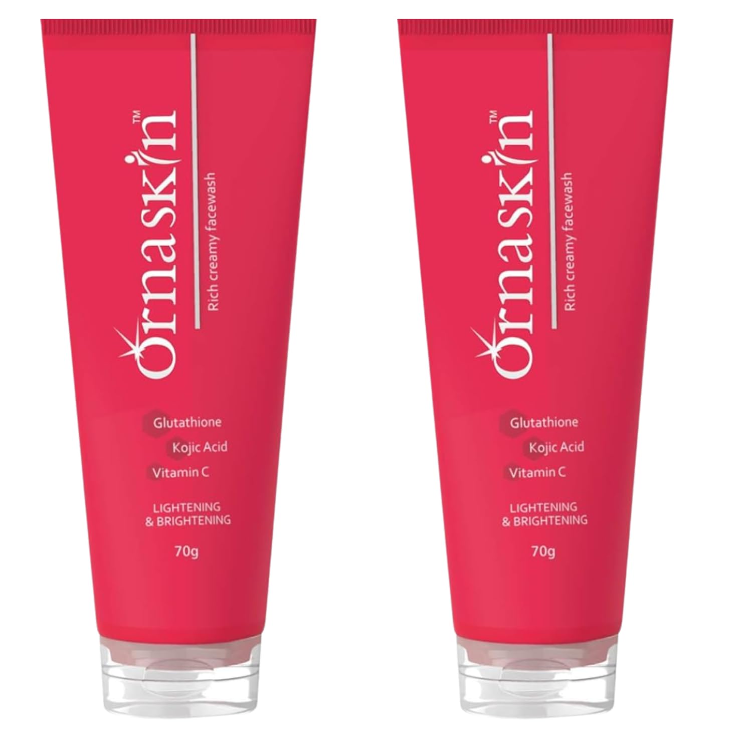 Brightening Facewash With Vitamin C, Glutathione & Kojic Acid  Reduces Dark Spots & Pigmentation  Gentle For All Skin Types (P