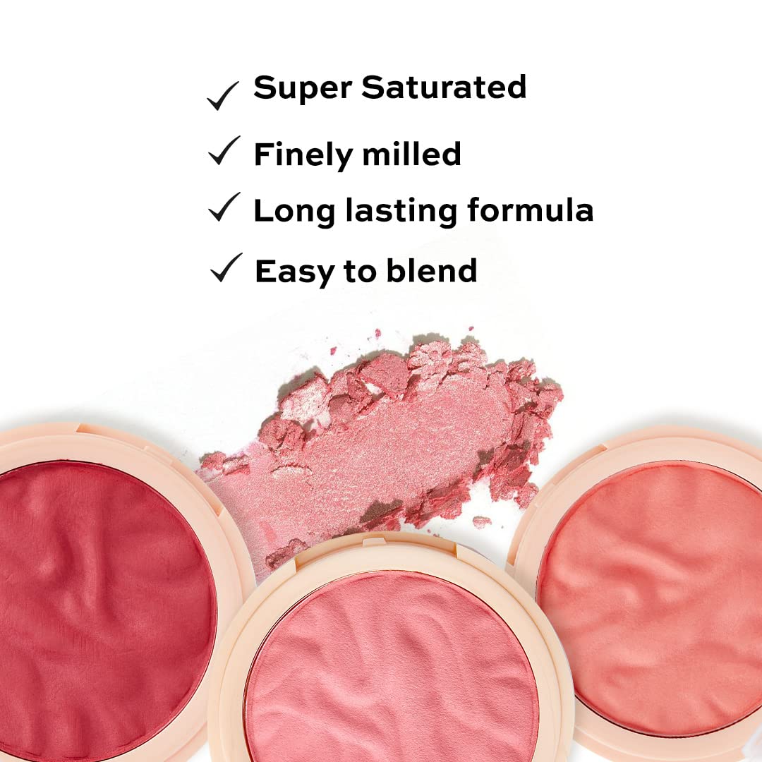 Revolution Beauty, Blusher Reloaded, Pressed Powder Face Blusher, Highly Pigmented & Long Lasting Formula, Peach Bliss, 0.26 Oz.
