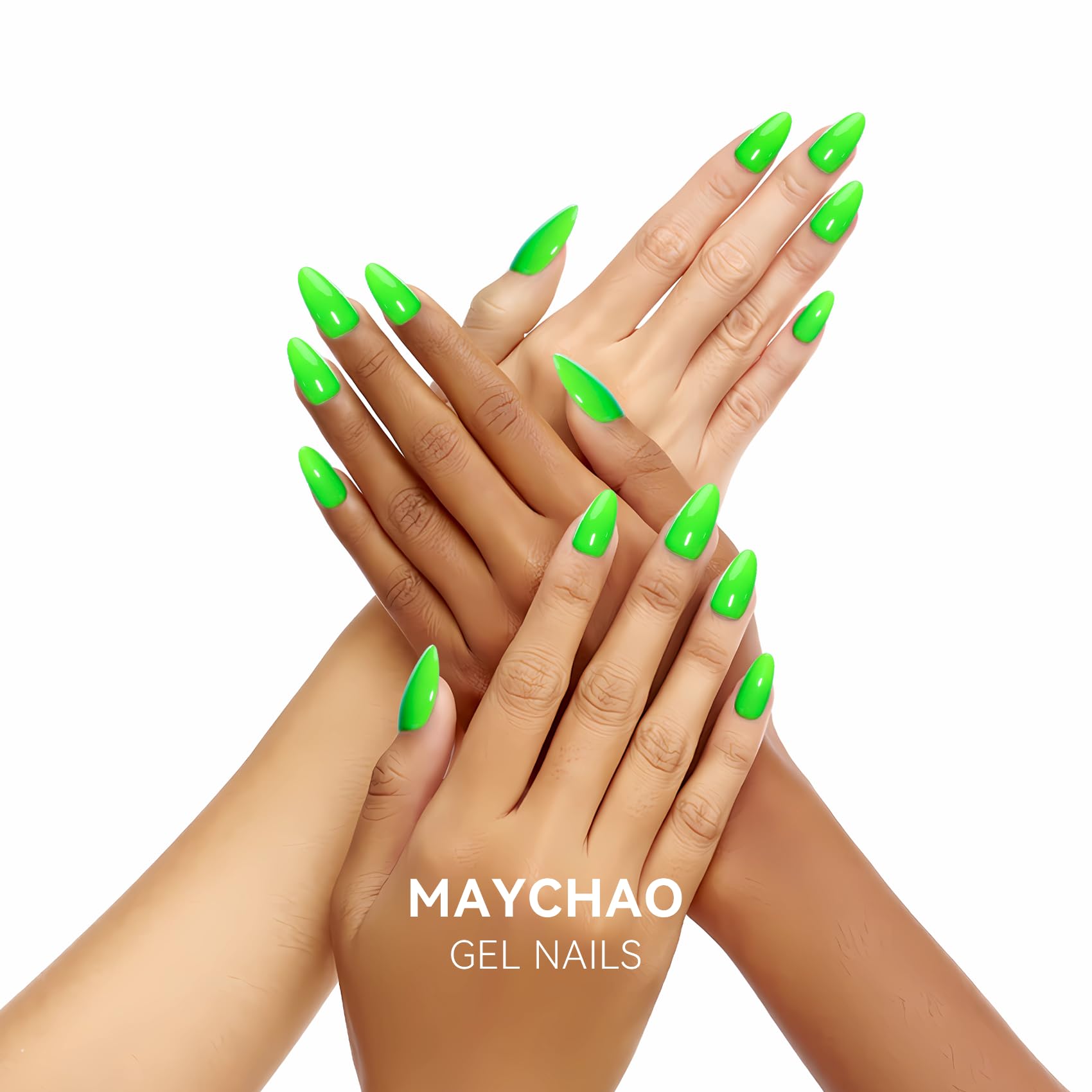 Maychao 15Ml Neon Green Gel Nail Polish 1Pc Bright Green Gel Polish Soak Off Uv Led Nail Polish Nail Art Starter Manicure Salon
