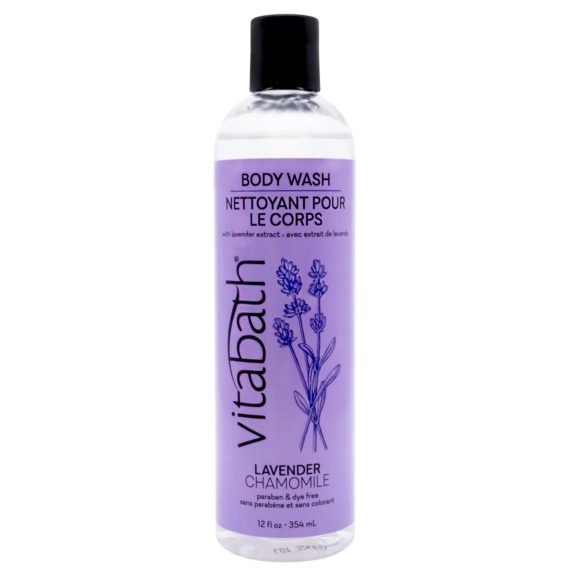 Vitabath Lavender & Chamomile Body Wash Moisturizing Bath & Shower Cleanser & Skincare Radiant Detox & Restore Nourishing Body P