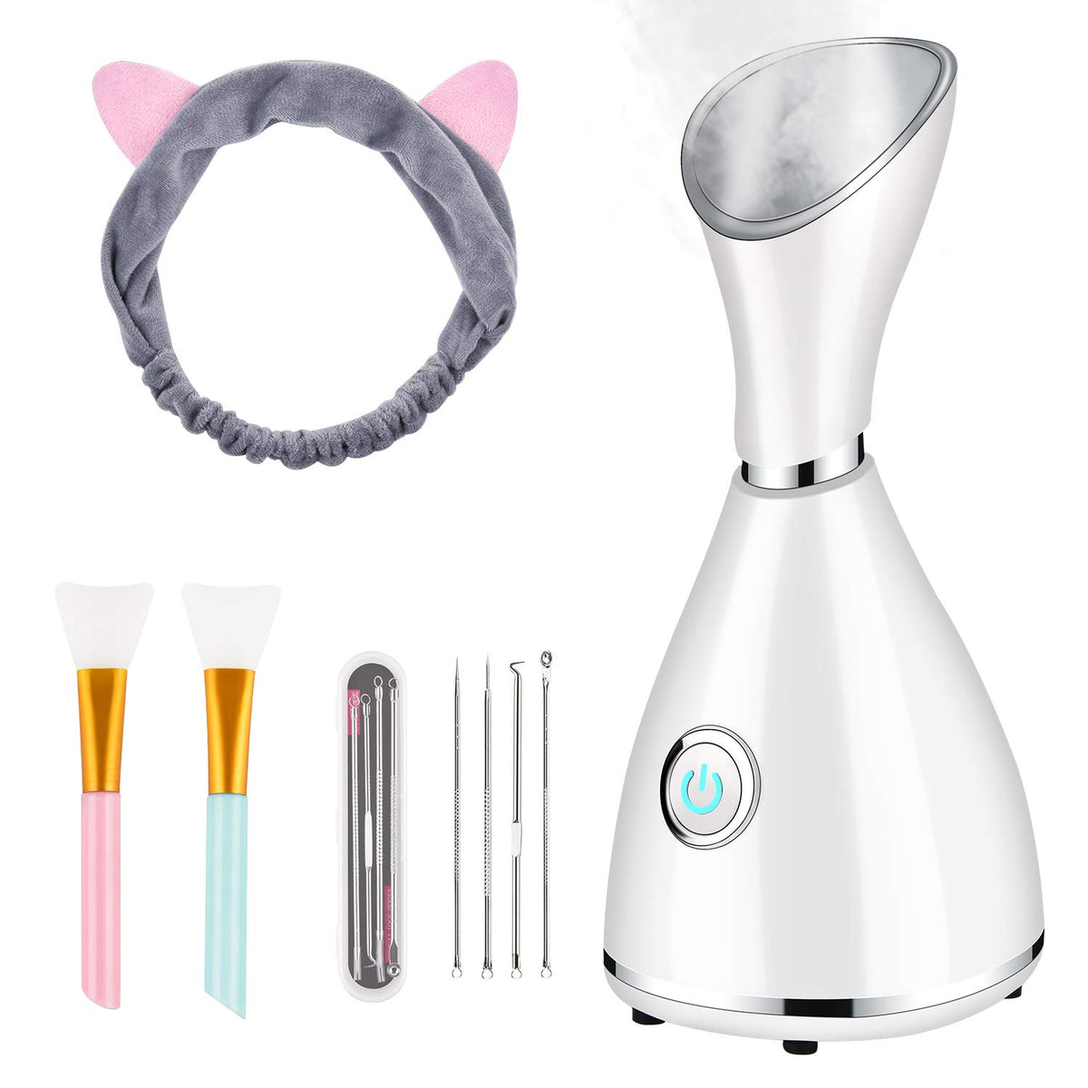 Totexil Facial Steamer for Facial Deep Cleaning, Moisturize, Unclog Pores, Face Spa, Nano Ionic Humidifier, Home Facial Warm Mis