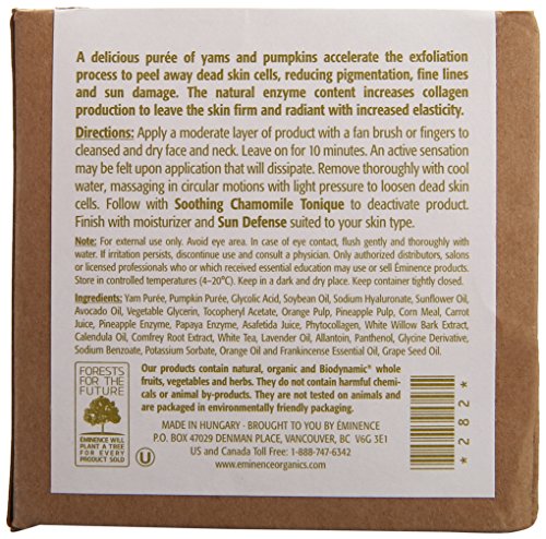 Eminence Yam and Pumpkin Enzyme Peel Ounce, Brown, 2 Fl Oz