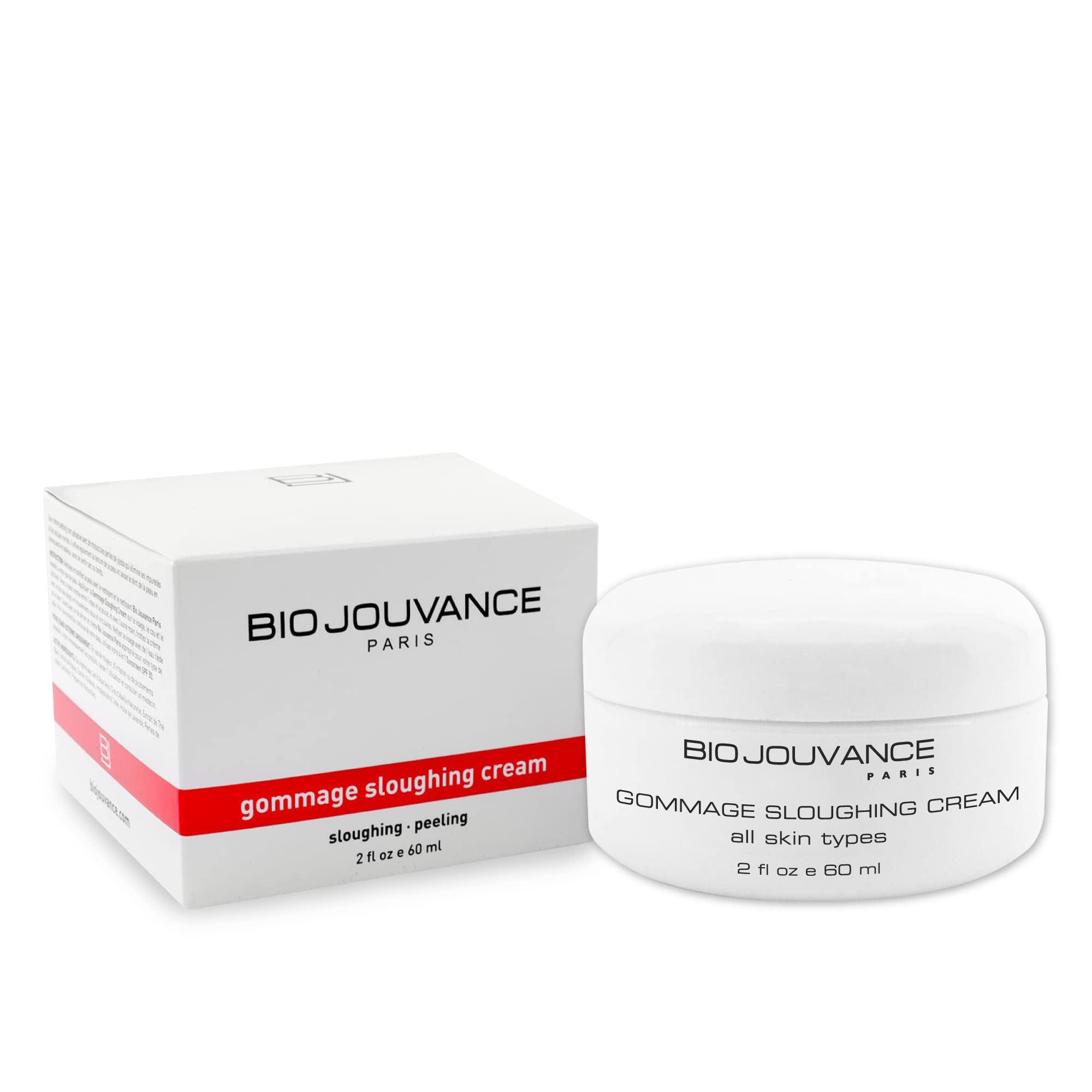 Bio Jouvance - Gommage Sloughing Cream 2oz / 60ml - For Normal/Oily/Acne-Prone Skin Product Line | Professional Exfoliating Face