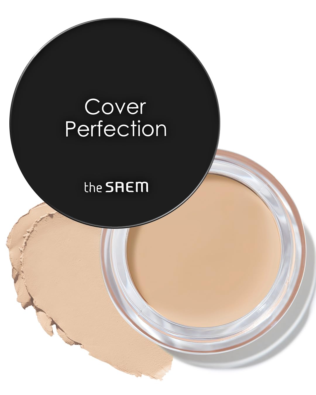 THESAEM Cover Perfection Pot Concealer #0.5 Ice Beige - High Adherence & Coverage Balm, Conceals Blemish & Acne Spots, Matte Fin
