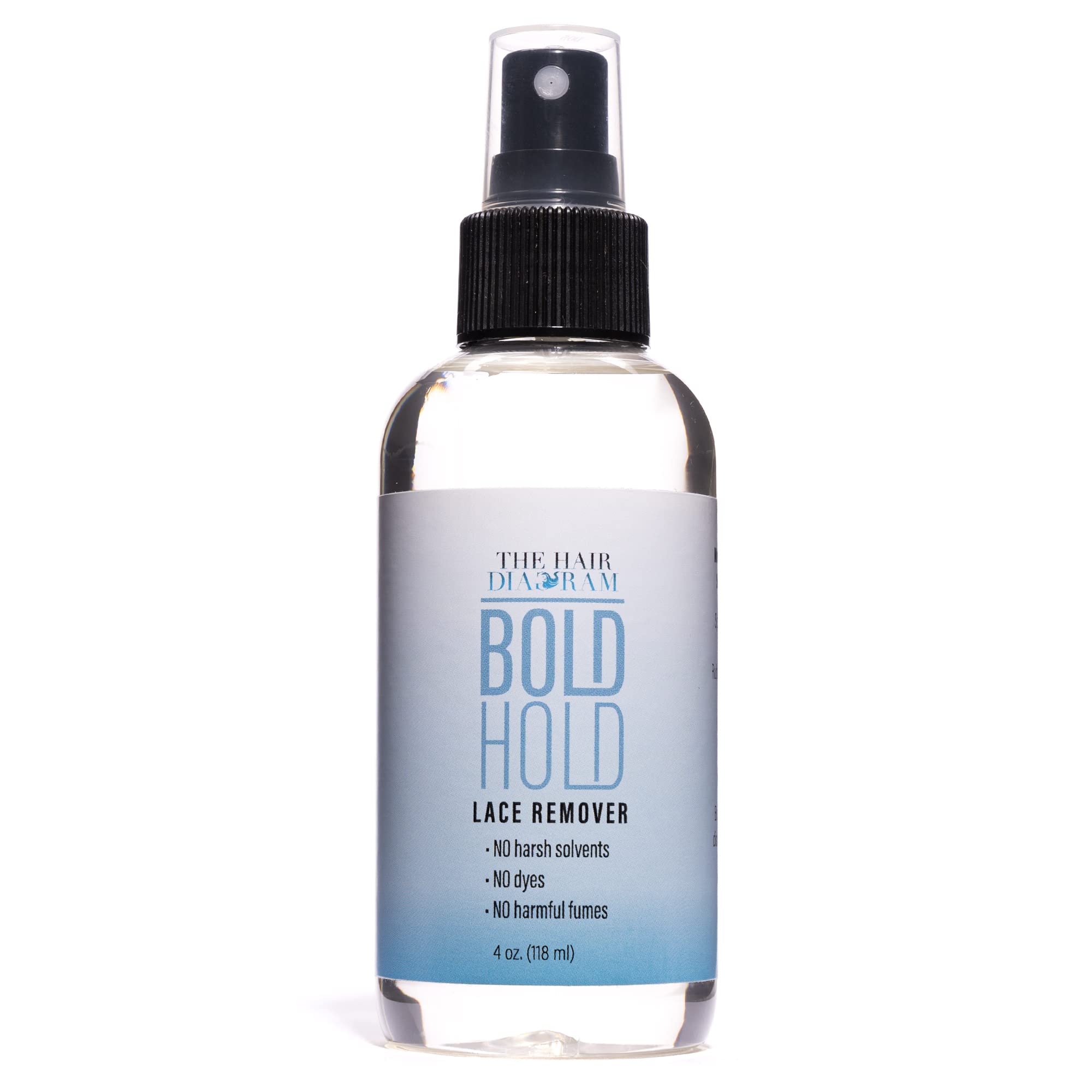 The Hair Diagram - Bold Hold Lace Remover - Bond Release Spray - Residue Removal Solution For Wigs, Extensions, & Hair Systems -