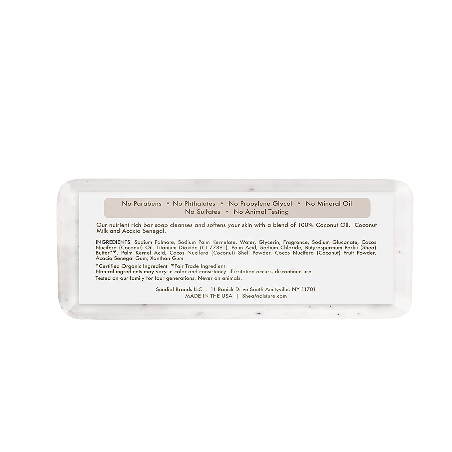 Shea Moisture 100% Virgin Coconut Oil Shea Butter Soap, 8 Ounce (Pack Of 2)